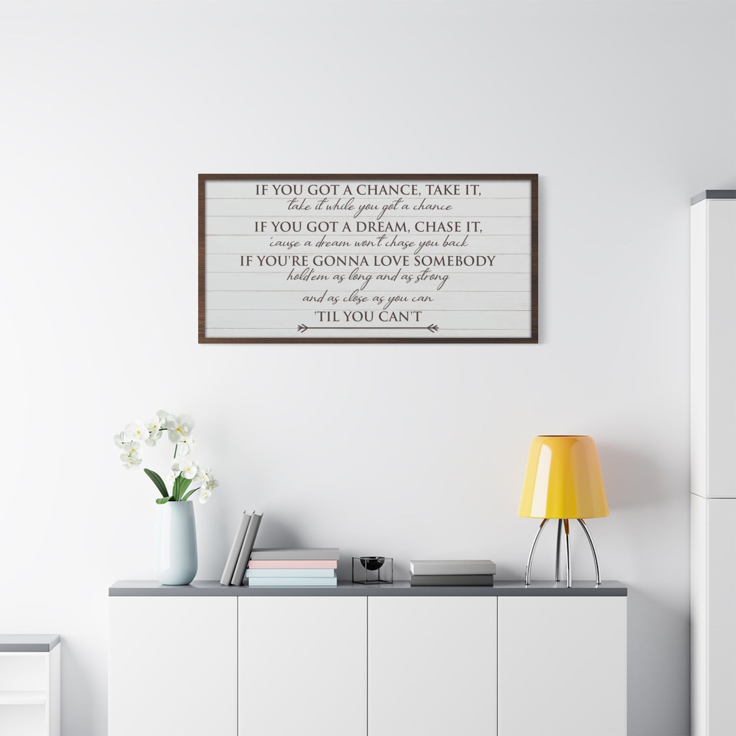 Custom Bedroom Quote Wall Art - Personalized Inspirational & Motivational Typography for Bedroom Wall - Love and Nature-Inspired Canvas Décor for Bedrooms, Living Rooms