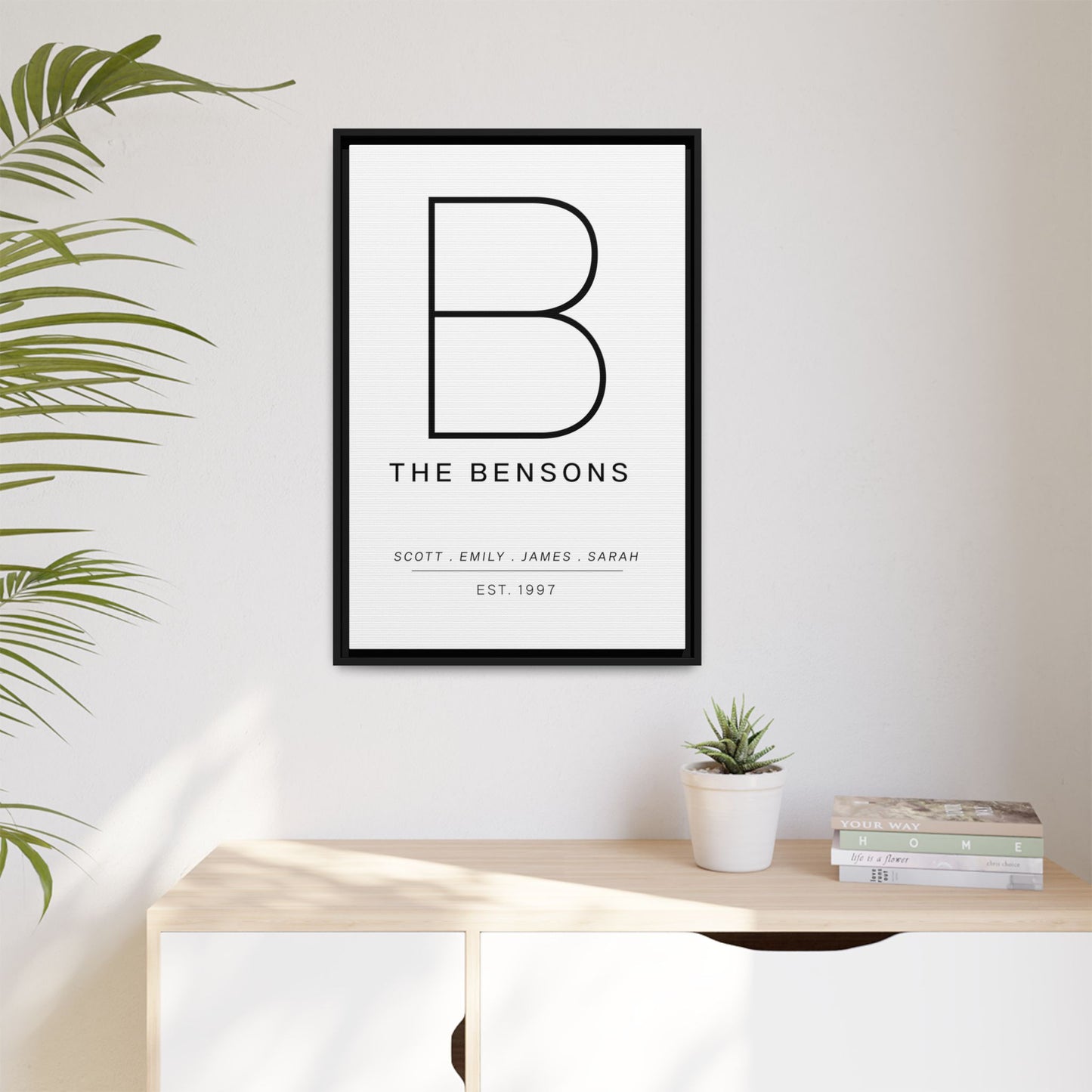 Personalized Monogrammed Wall Art | Custom Monogram Print | Housewarming Gift | Farmhouse & Modern Wall Art | Living Room & Nursery Decor | Custom Name Printable | Personalized Gifts