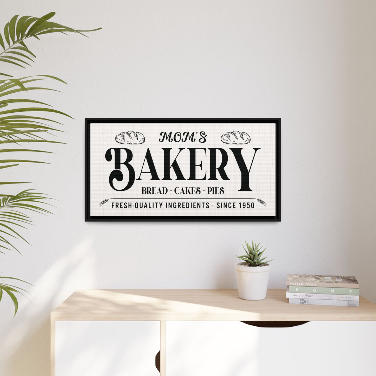 Custom Homemade Bakery Sign | Personalized Farmhouse Bakery Always Fresh Sign | Vintage Bakery | Rustic Kitchen Decor | Baking Lovers Wall Art | Bread, Pies & Cakes Sign | Distressed Wood Bakery Sign
