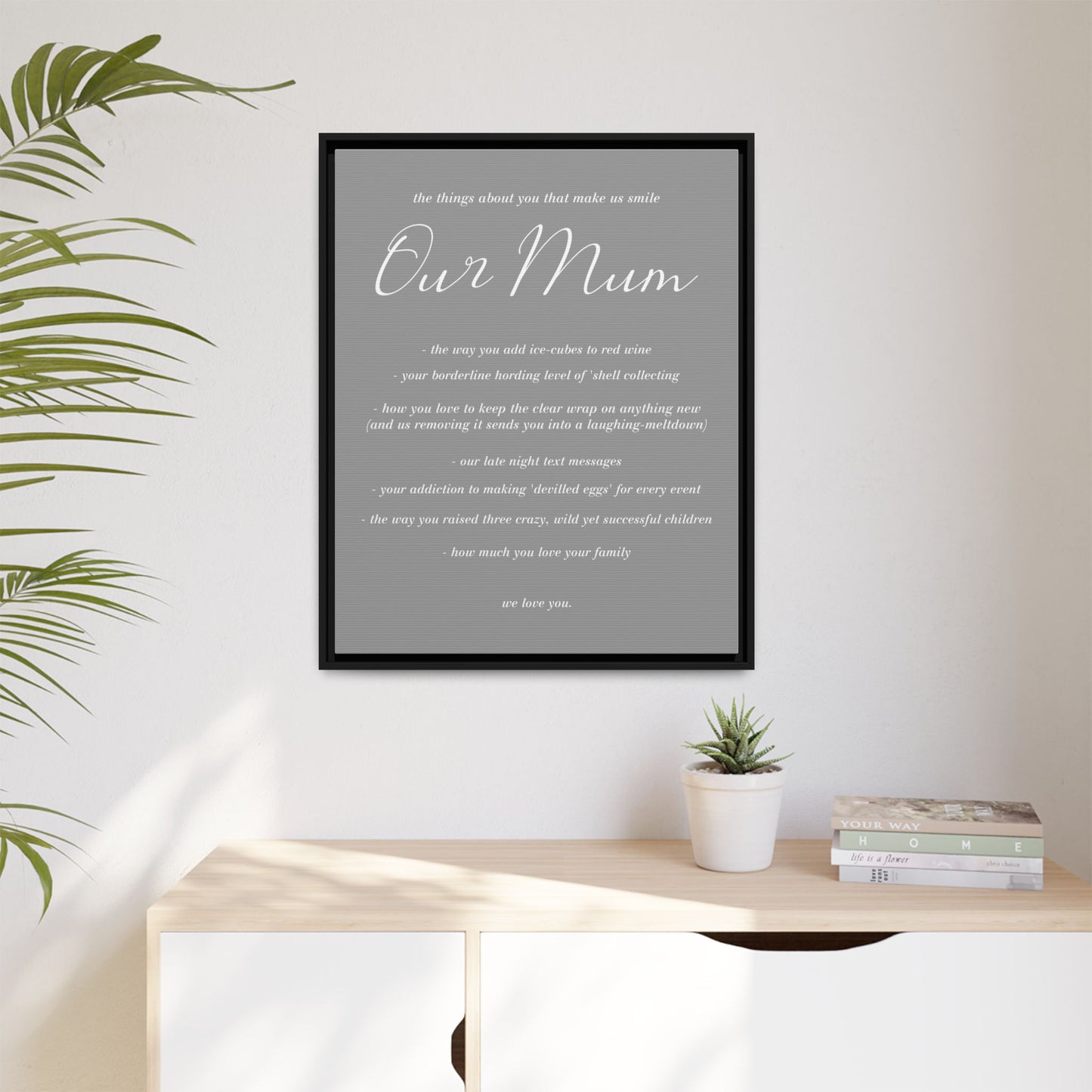 Personalized Mothers Day Sign – Custom Gift for Mom, Grandma, or Nana for Farmhouse Decor – Thoughtful Wall Art for Mom or Mom-to-Be