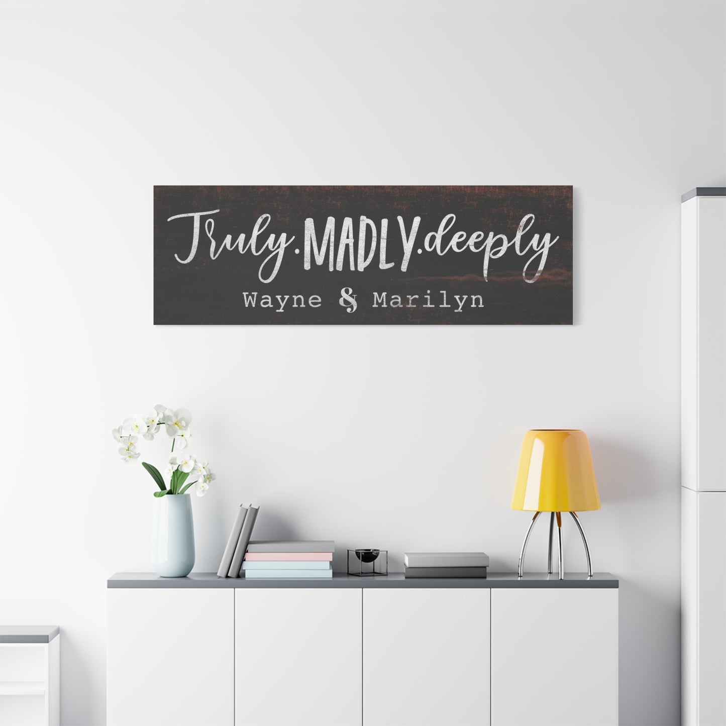 Personalized Master Bedroom Signs – Custom Name & Established Date, Sweet Dreams Quotes, Wedding & Anniversary Gifts, Framed Canvas & Distressed Wood Art for Over Bed Decoration