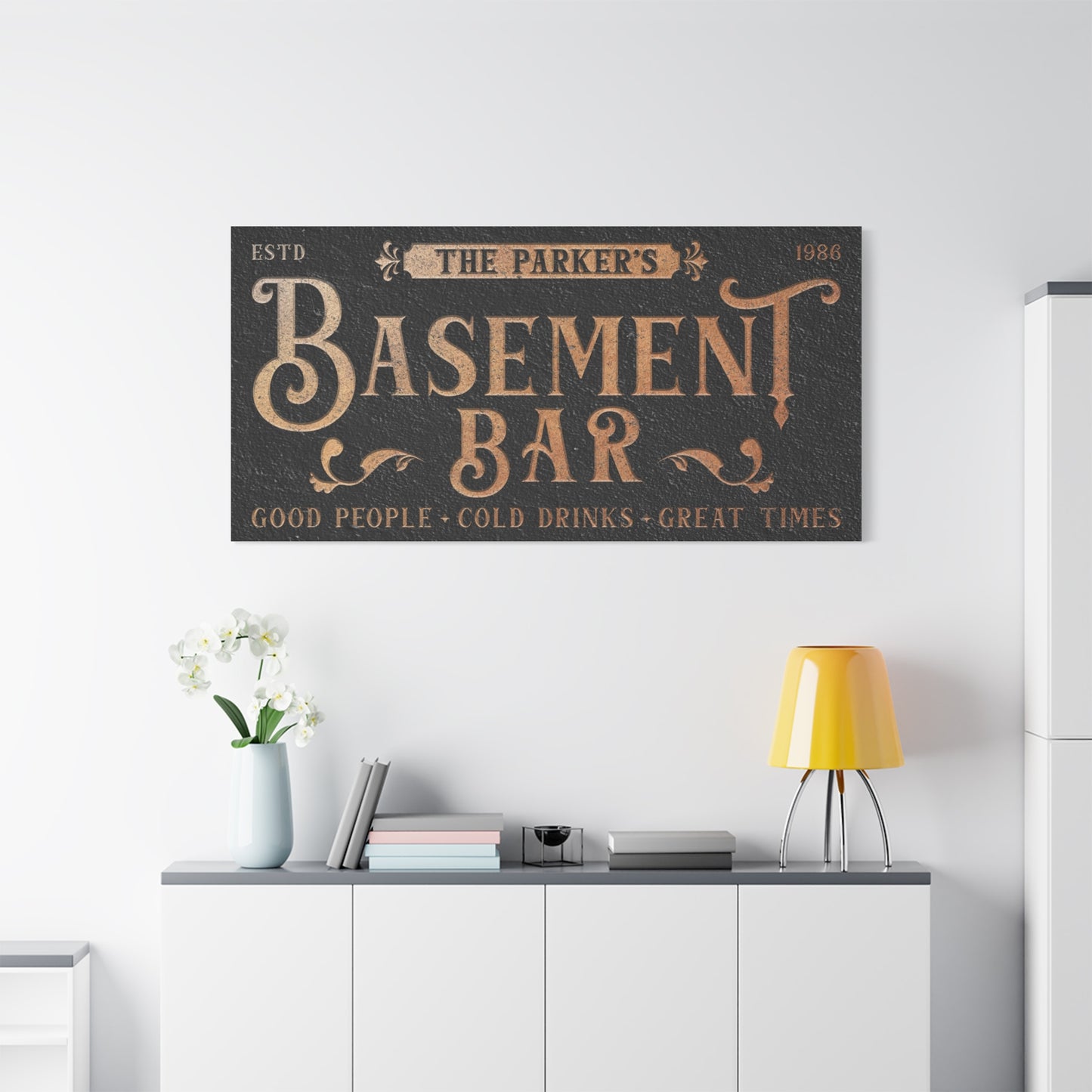 Custom Basement Bar Sign, Personalized Man Cave Sign, Custom Wood Bar Signs, Vintage Pub Decor, Housewarming Gift, Personalized Family Bar, Basement Bar Wall Art, Personalized Lower Level Sign