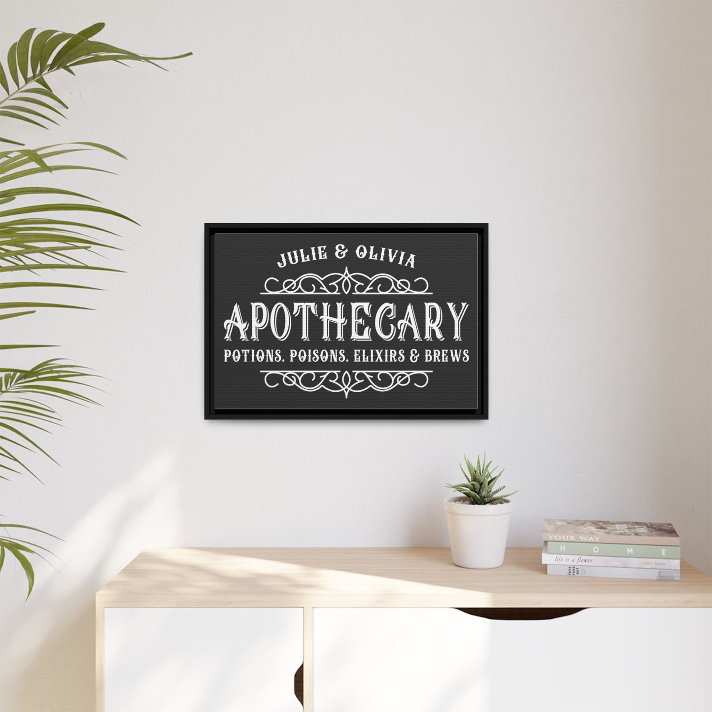 Personalized Halloween Apothecary Sign – Vintage Witchy Decor, Potion Clipart, Mystical Brews, Wiccan Wall Art, Gothic Halloween Printables for Cricut, Witchcraft Gifts & Dark Academia Aesthetic