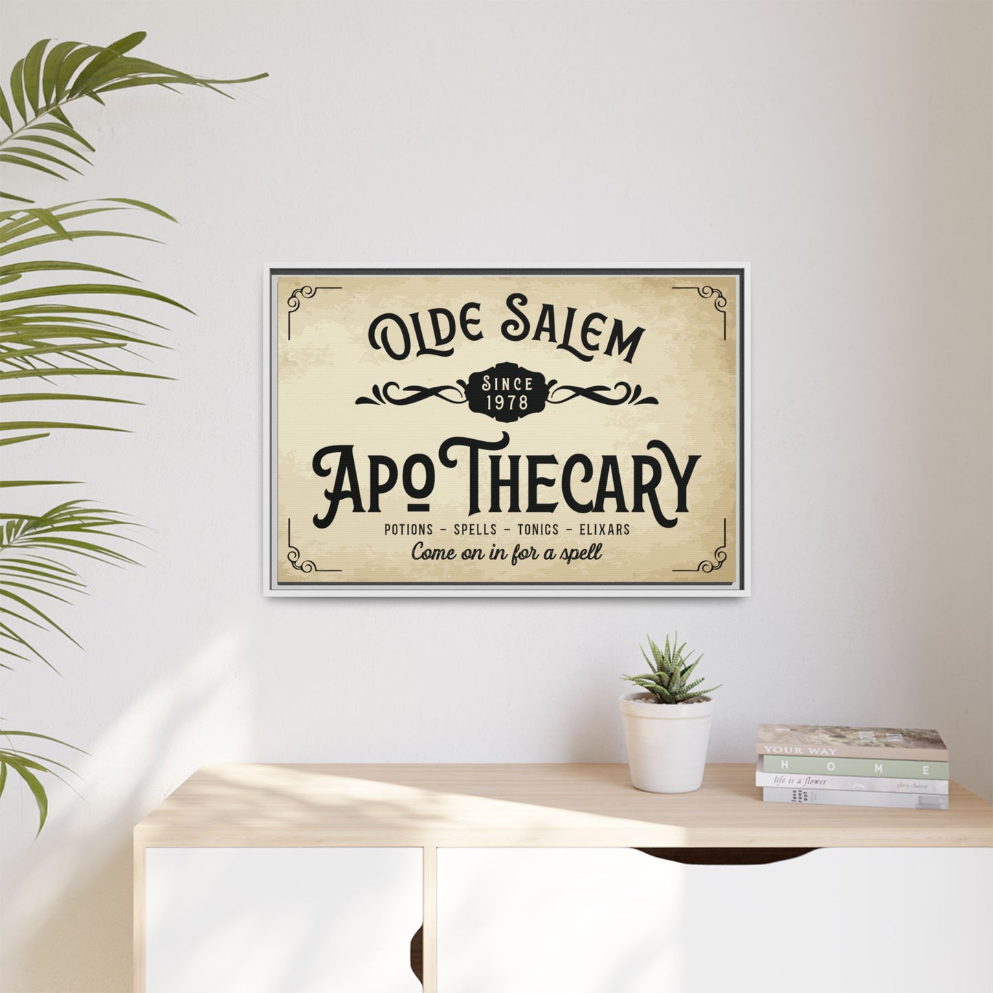Custom Apothecary Signs Wall Art - Personalized Vintage Spooky Witch Decor, Bathroom Sign, Farmhouse Halloween Wall Art, Halloween Party, Spells & Potions Sign