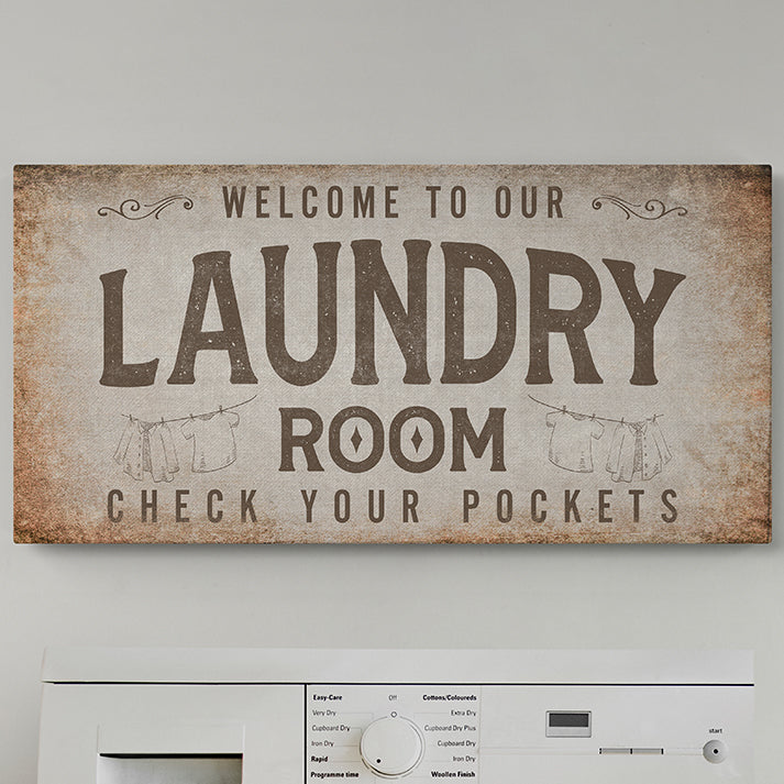 Customizable Laundry Room Signs - Stylish Laundry Room Decor, Printable Laundry Signs, Farmhouse & Modern Wall Art, Washing Instructions, House Rules, Guest Clothes Info & Laundry Care