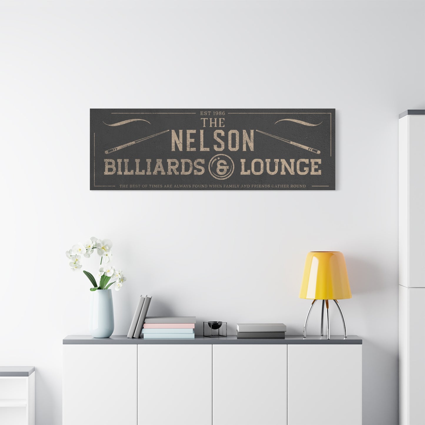 Personalized Billiards Sign - Custom Billiards Room Décor, Vintage Rustic Pool Hall Signs, Man Cave & Lounge Wall Art, Christmas Billiards Gifts