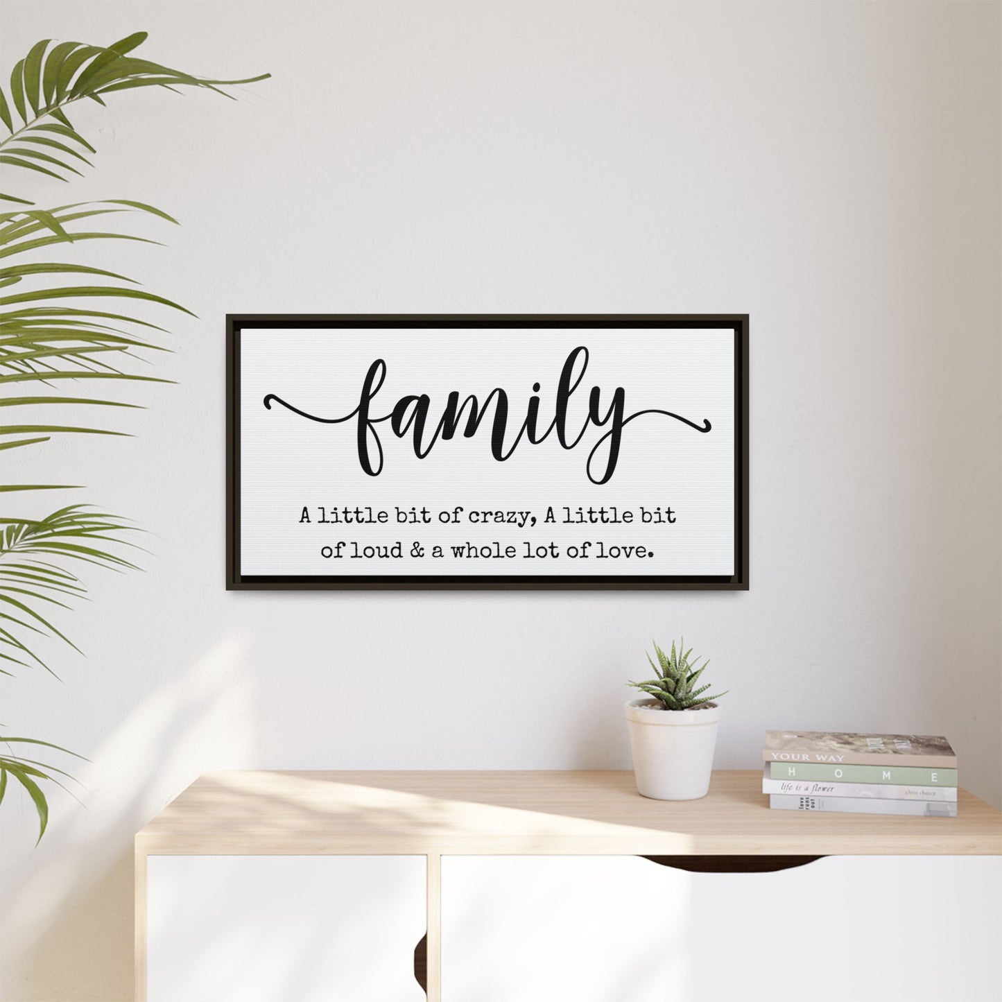Personalized Family Last Name Sign - Custom Wooden Framed Family Last Name Sign for Wall Decor, Farmhouse, Wedding Gift, Anniversary Present, Home Decor