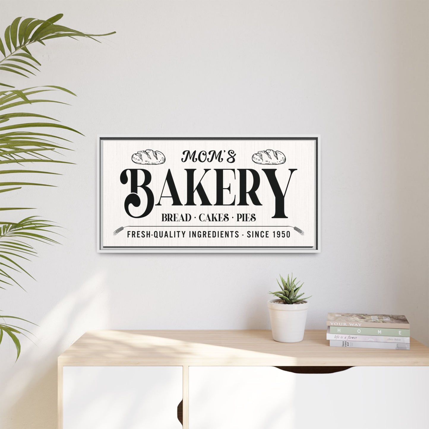 Custom Homemade Bakery Sign | Personalized Farmhouse Bakery Always Fresh Sign | Vintage Bakery | Rustic Kitchen Decor | Baking Lovers Wall Art | Bread, Pies & Cakes Sign | Distressed Wood Bakery Sign