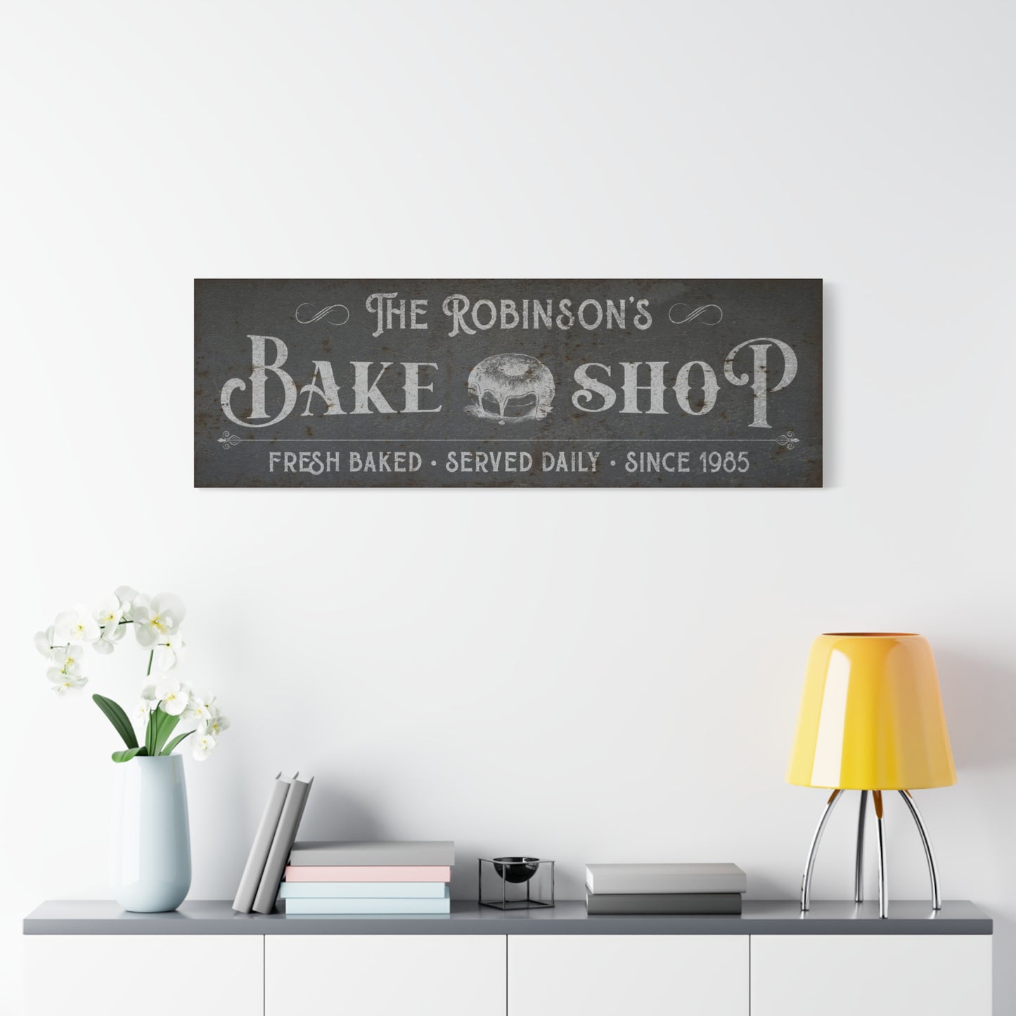 Custom Rustic Vintage Bakery Farmhouse Sign | Personalized Baking Decor | Fresh Bread & Cake Shop Wall Hanging | Custom Farm Home & Baker Sign