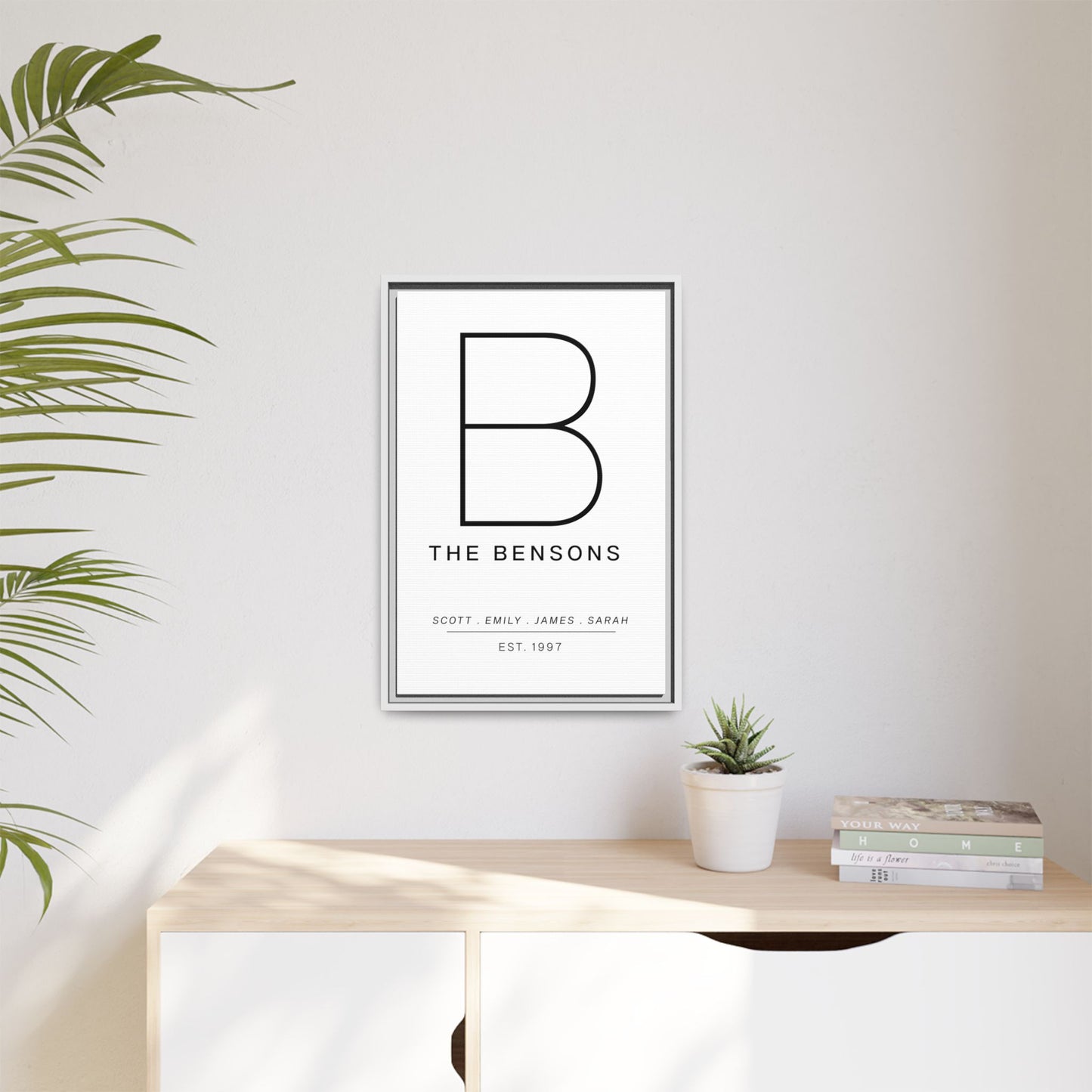 Personalized Monogrammed Wall Art | Custom Monogram Print | Housewarming Gift | Farmhouse & Modern Wall Art | Living Room & Nursery Decor | Custom Name Printable | Personalized Gifts