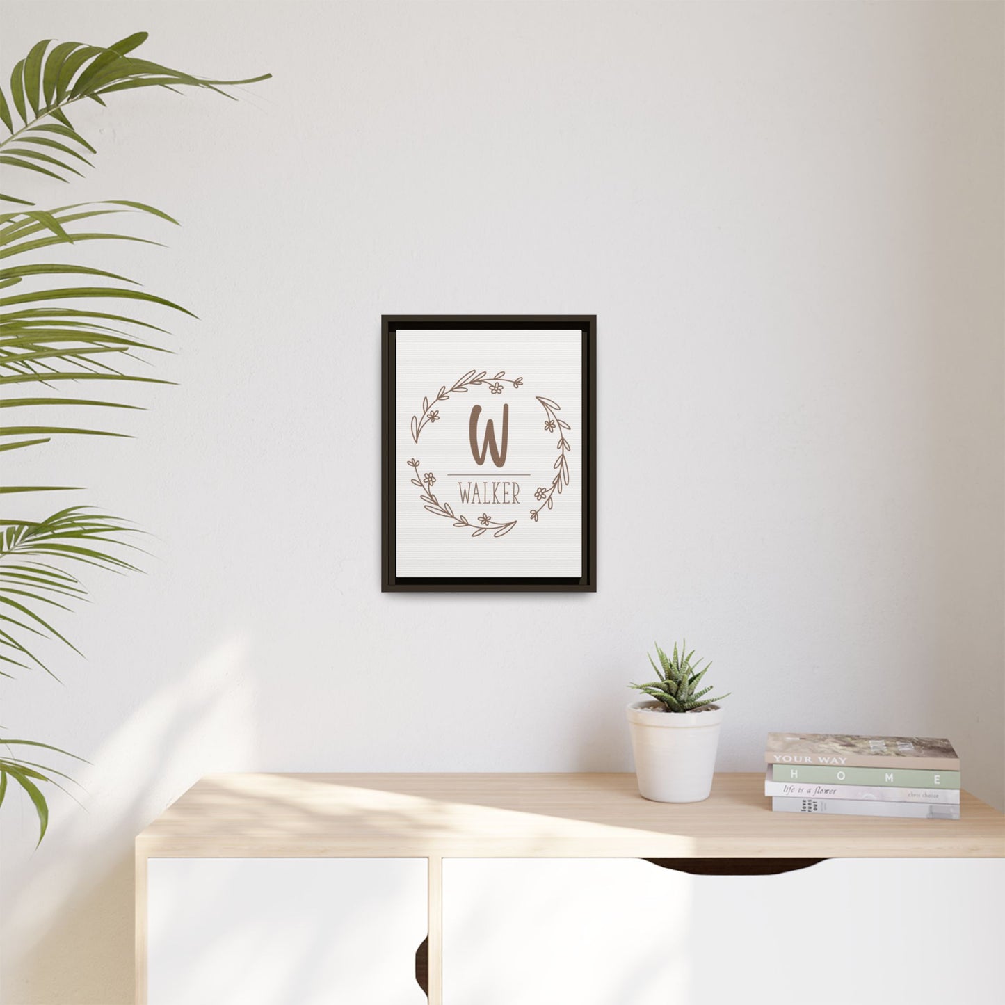 Personalized Monogram Family Last Name Sign - Custom Last Name Sign Monogram - Wedding & Anniversary Gift - Established Family Monogram Sign - Mini Rustic Home Décor