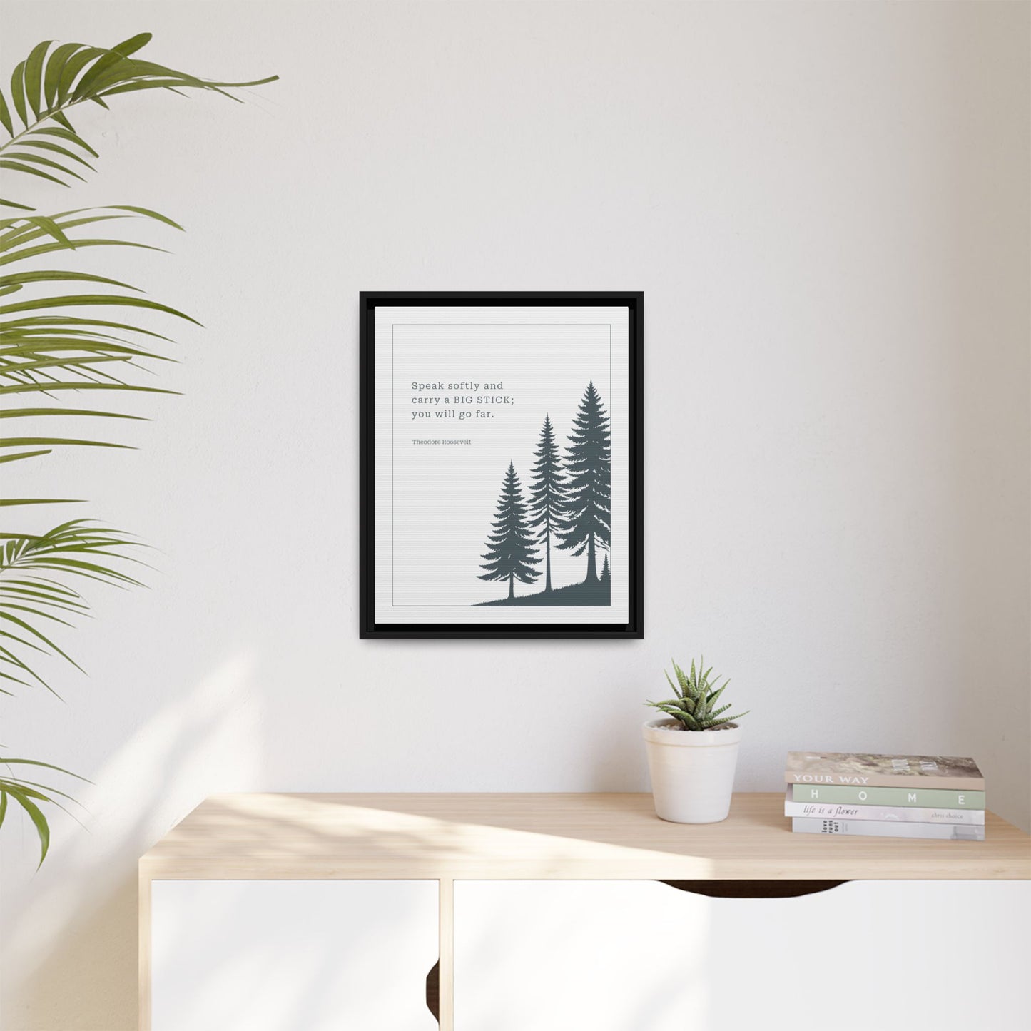 Personalized Home Quotes Signs – Rustic Cabin Wall Decor, Nursery Art for Boys, Forest Nature Print for Living Room or Home – Spring Flower Wall Art, Floral Pattern