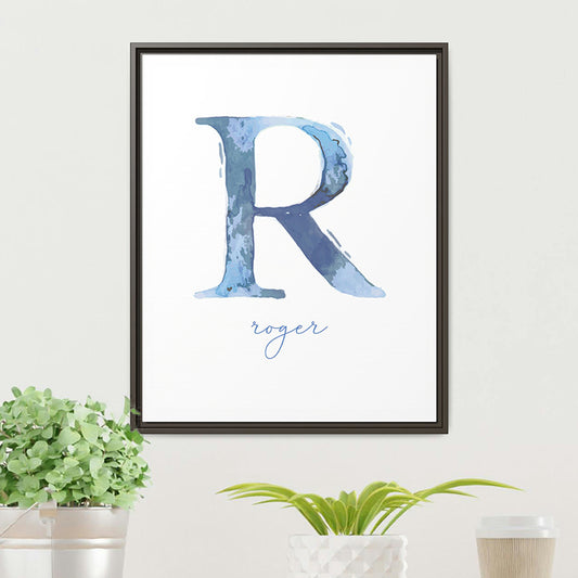 Monogrammed Wall Art | Personalised Name Print | Custom Nursery Name Sign |Custom Name Wall Canvas | Initial Print | Above Crib Sign | Kids Room Decor | Baby Shower Gift | Custom Print Name Labels