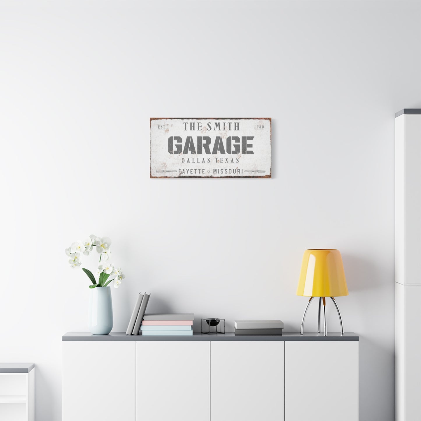 Custom Personalized Garage Sign - Vintage Sign for Dad's Garage, Workshop, Custom Car Signs, Mechanic Gifts for Men, Father's Day Gift, Premium Quality Garage Wall Art
