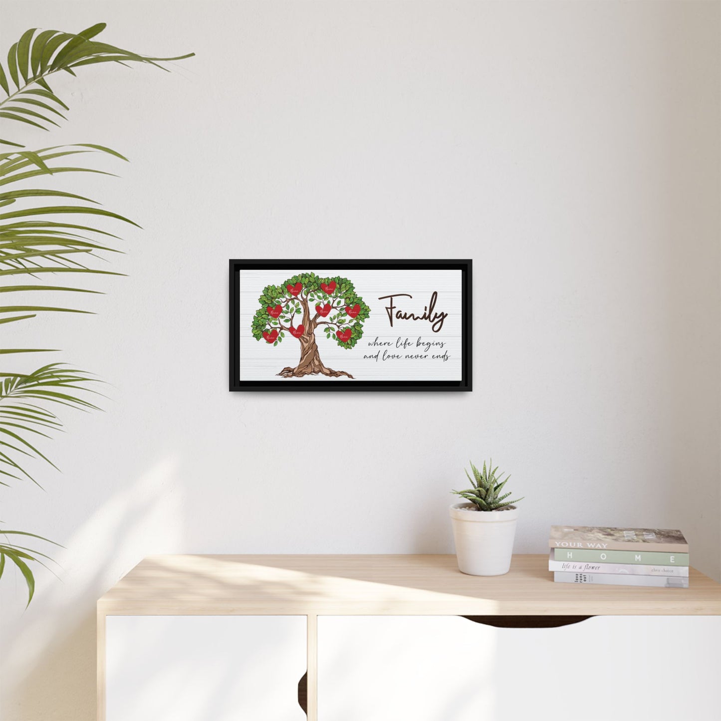 Personalized Family Tree Sign with Names - Custom Family Tree for Wall Decor - Unique Mother’s Day Gift for Mom or Grandma
