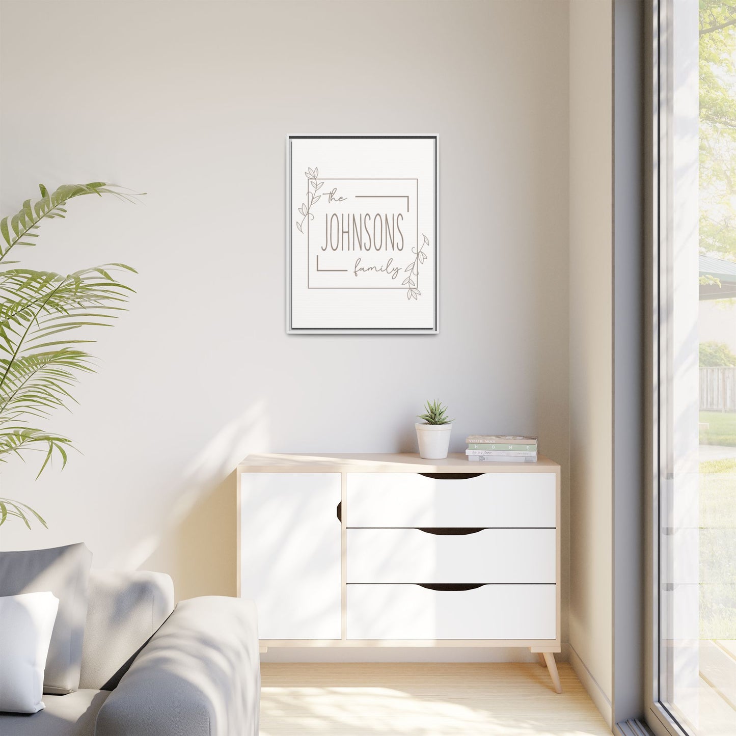 Custom Monogram Family Last Name Sign - Personalized Established Name Monogram - Initial Monogram for Wedding, Anniversary - Mini Rustic Family Name Wall Décor