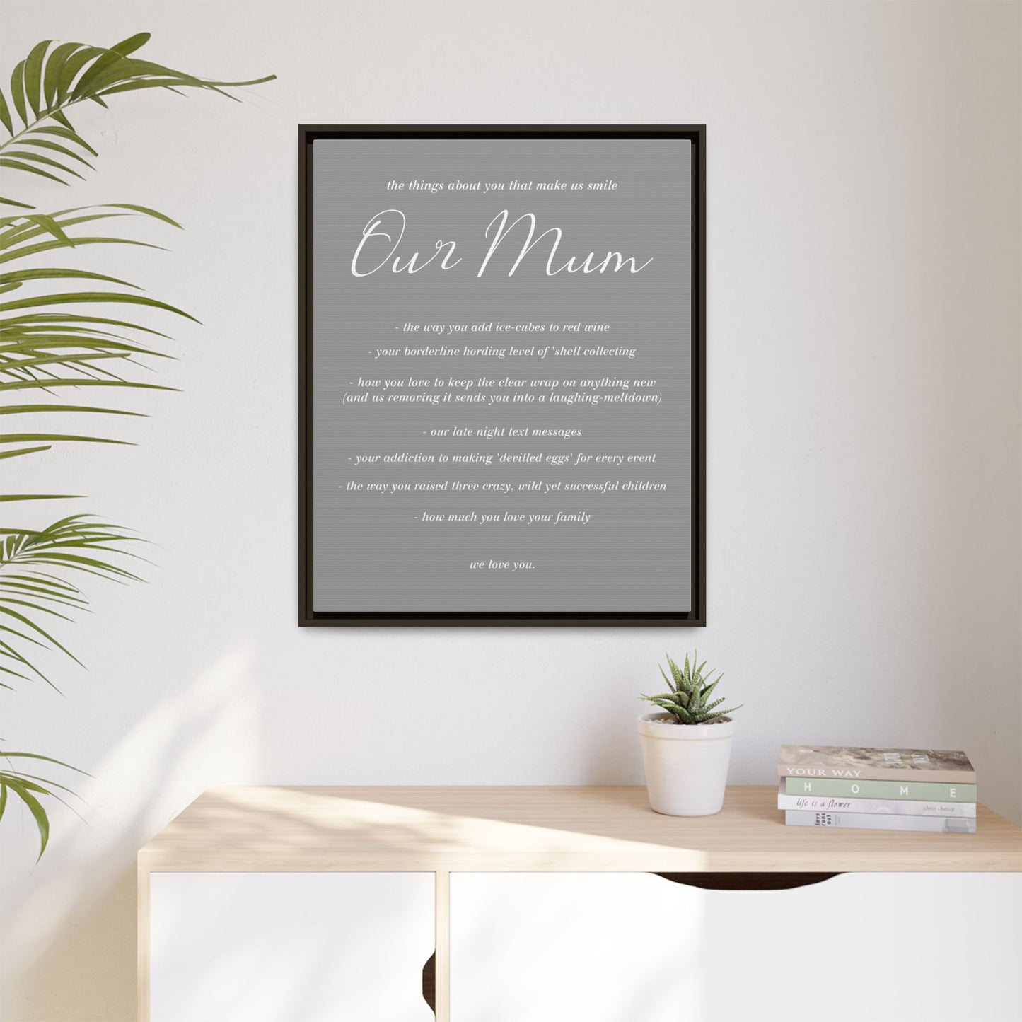 Personalized Mothers Day Sign – Custom Gift for Mom, Grandma, or Nana for Farmhouse Decor – Thoughtful Wall Art for Mom or Mom-to-Be