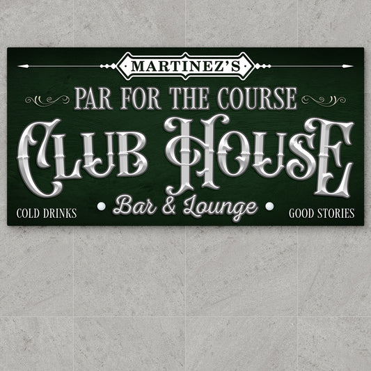 Personalized 19th Hole Signs | Custom Unique Golfing Decor | Clubhouse Signs for Golf Lovers | Perfect Outdoor & Indoor Golf Course Wall Art and Gifts