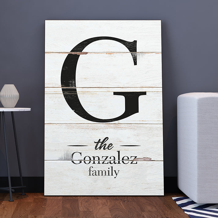 Custom Monogram Wall Art, Personalized Canvas, Initial Signs for Home, Nursery, Wedding & Outdoor Decor – Family Name & Heritage Gifts