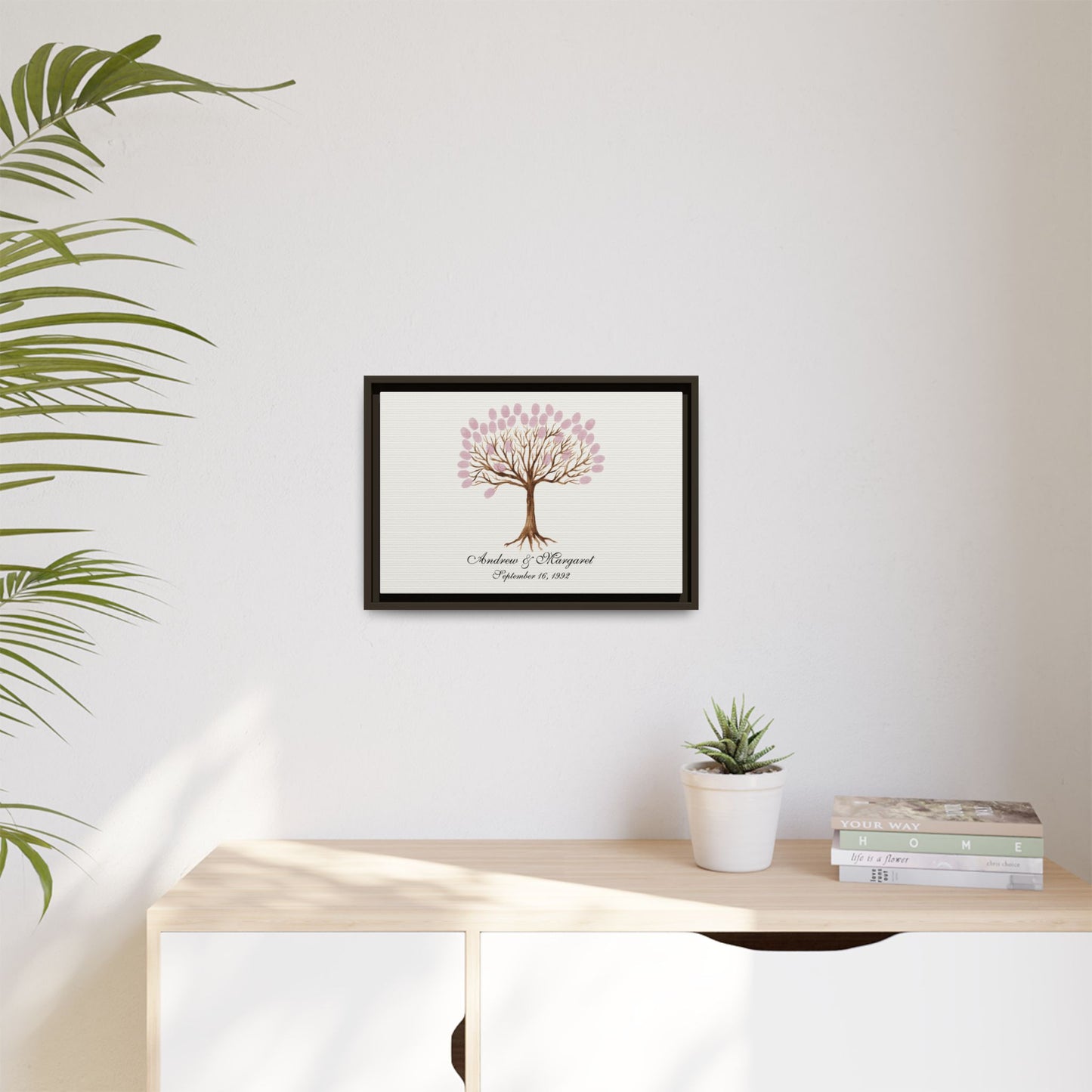 Personalized Thumbprint Tree Sign - Custom Wedding Guest Book Alternative for Weddings, Anniversaries, Baby Showers, Family Reunions, Farewell Parties