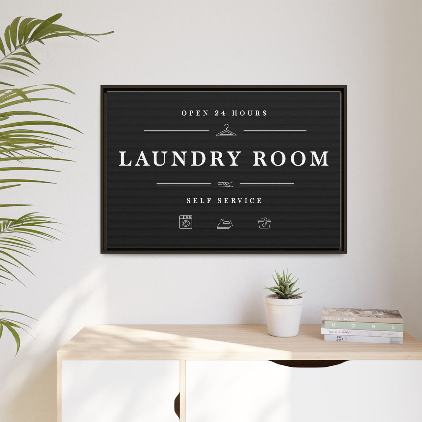 Personalized Laundry Room Signs - Custom Laundry Wall Art | Cute, Funny, Farmhouse, Modern Black Room Decor | Large Hanging Prints | Printable Wash Posters