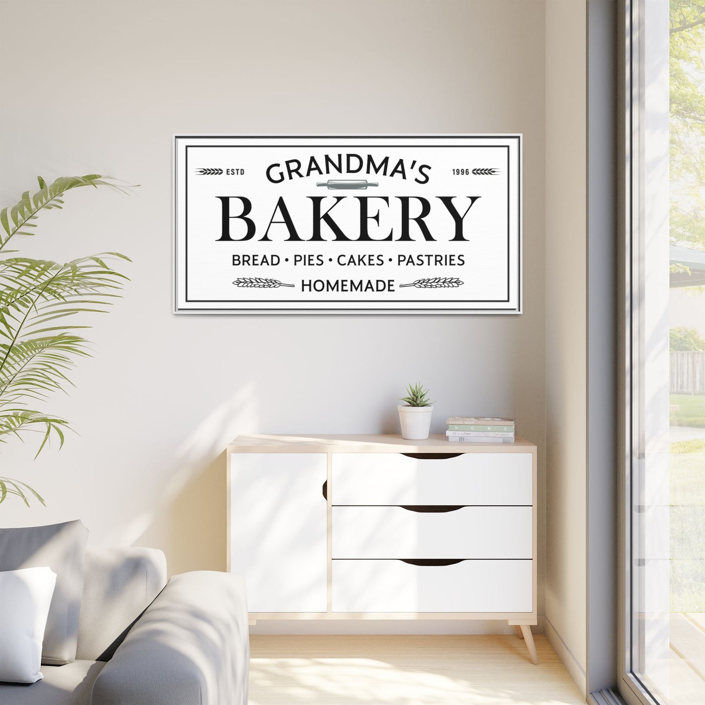 Custom Bakery Sign, Personalized Bakery Shop Sign, Vintage Homemade Bakery Decor, Rustic Wooden Bakery Sign, Baking Queen Gift, Grandma's Bakery Sign, Gifts for Mom and Grandma