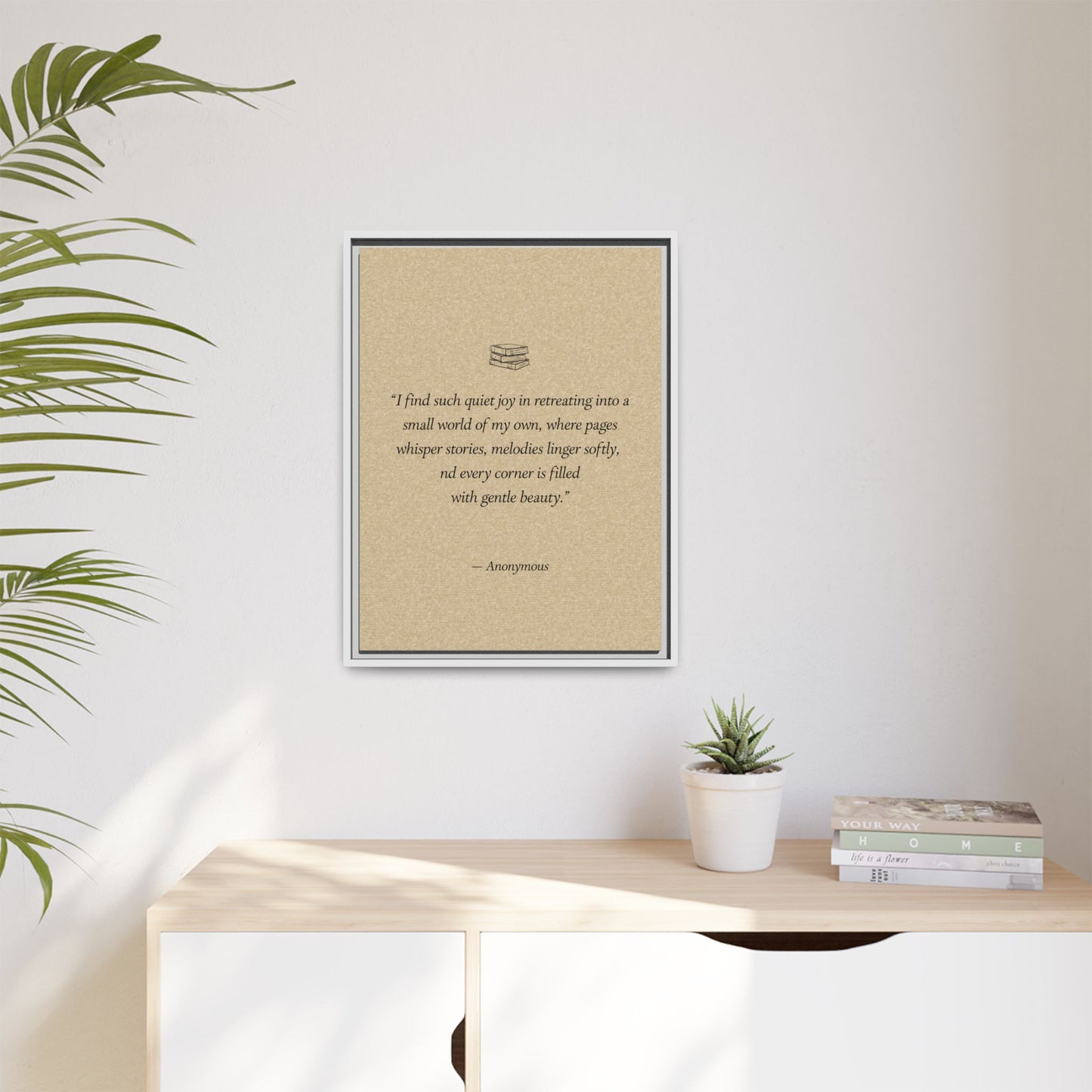 Custom Bedroom Quote Wall Art | Personalized Famous and Inspirational Quote for Bedroom Wall | Literary & Poetry Art | Neutral Home Decor, Gifts for Her, Multiple Sizes & Colors