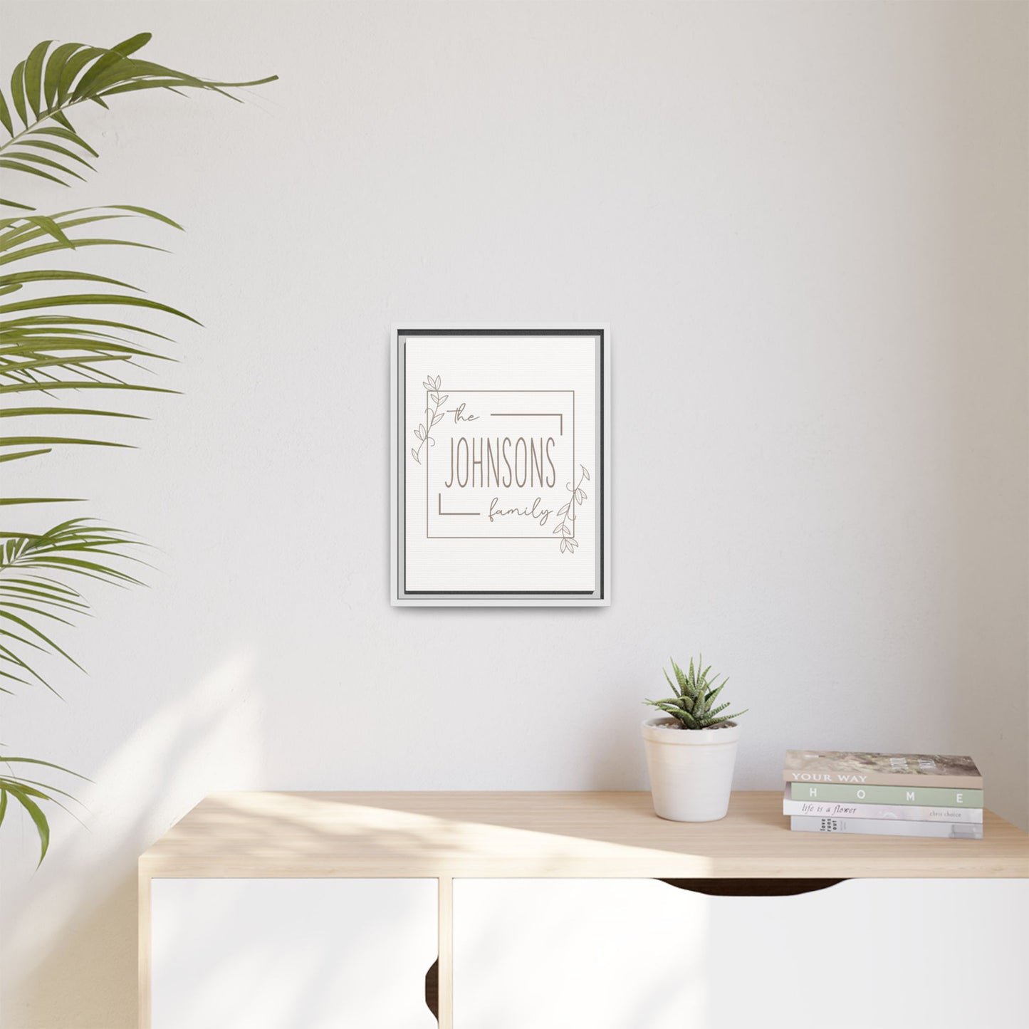 Custom Monogram Family Last Name Sign - Personalized Established Name Monogram - Initial Monogram for Wedding, Anniversary - Mini Rustic Family Name Wall Décor