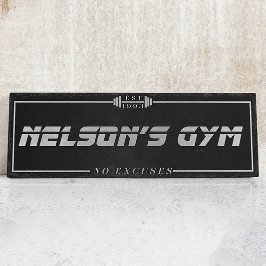Personalized Home Gym Sign - Custom Fitness Wall Art for CrossFit, Weightlifting, and Lifting Enthusiasts, Unique Gym Decor for Workout Spaces
