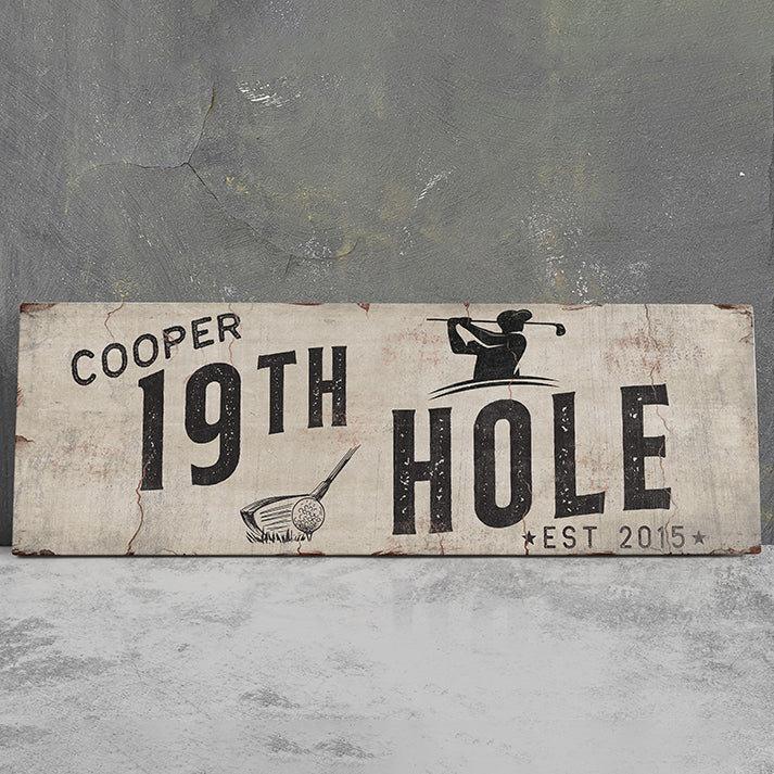 Custom 19th Hole Signs – Personalized Golf Sign, Golf Wall Art, Printable Golf Decor, Golf Gifts, Golf Club Graphics, Golf Mancave Sign, Golf Party Decor, and Personalized Golf Name Signs