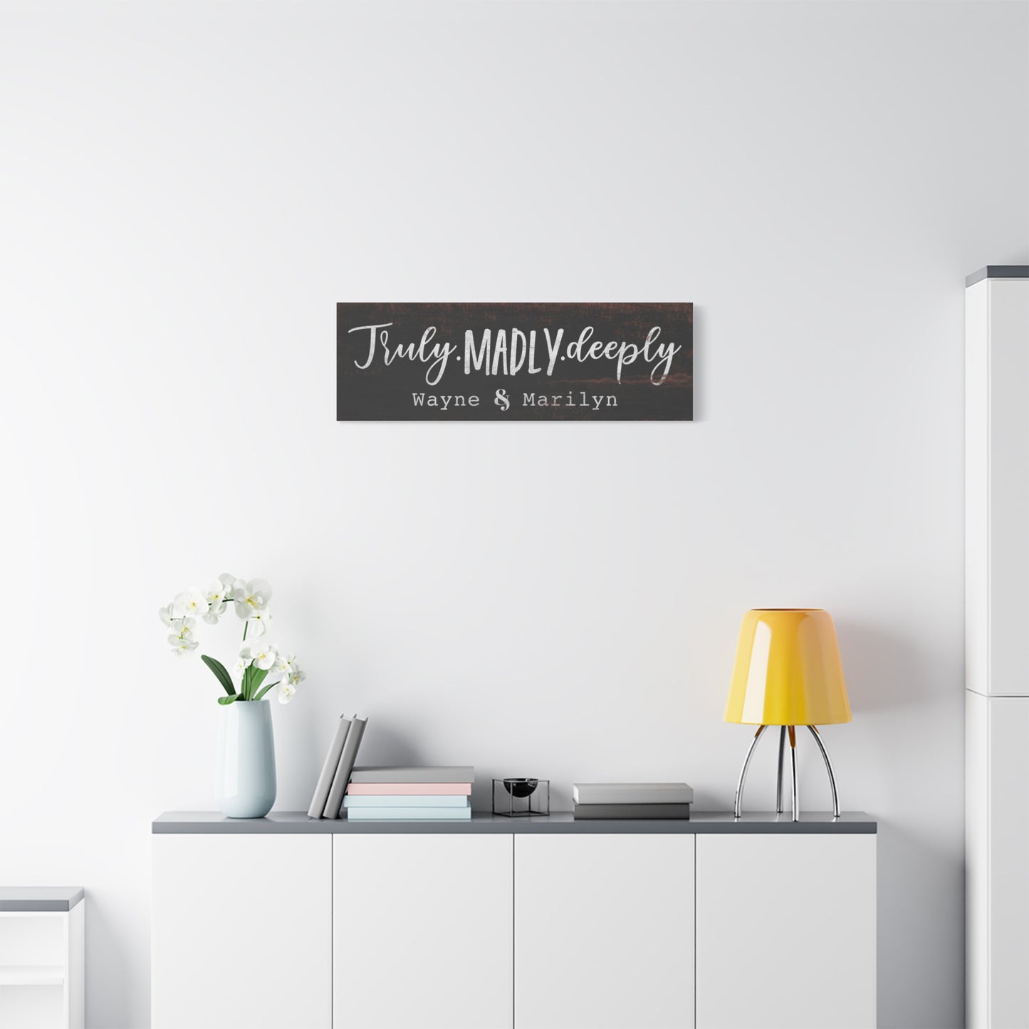 Personalized Master Bedroom Signs – Custom Name & Established Date, Sweet Dreams Quotes, Wedding & Anniversary Gifts, Framed Canvas & Distressed Wood Art for Over Bed Decoration