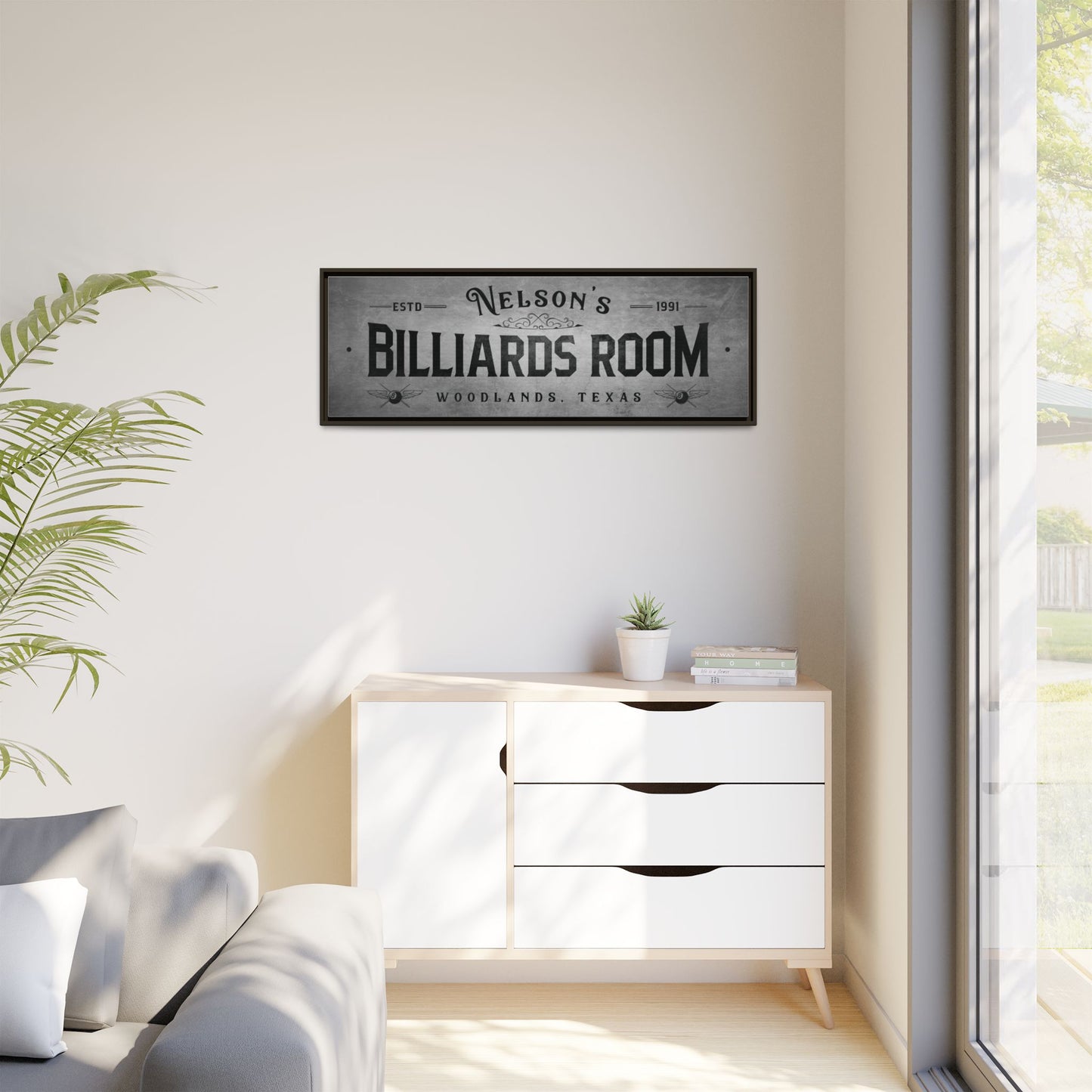 Custom Billiards Room Sign - Personalized Pool Hall Decor, Man Cave Signs, Game Room Wall Art, Family Name, Pool Table Room Sign, Billiards Lounge, Father's Day Gift, and Pool Players Gifts