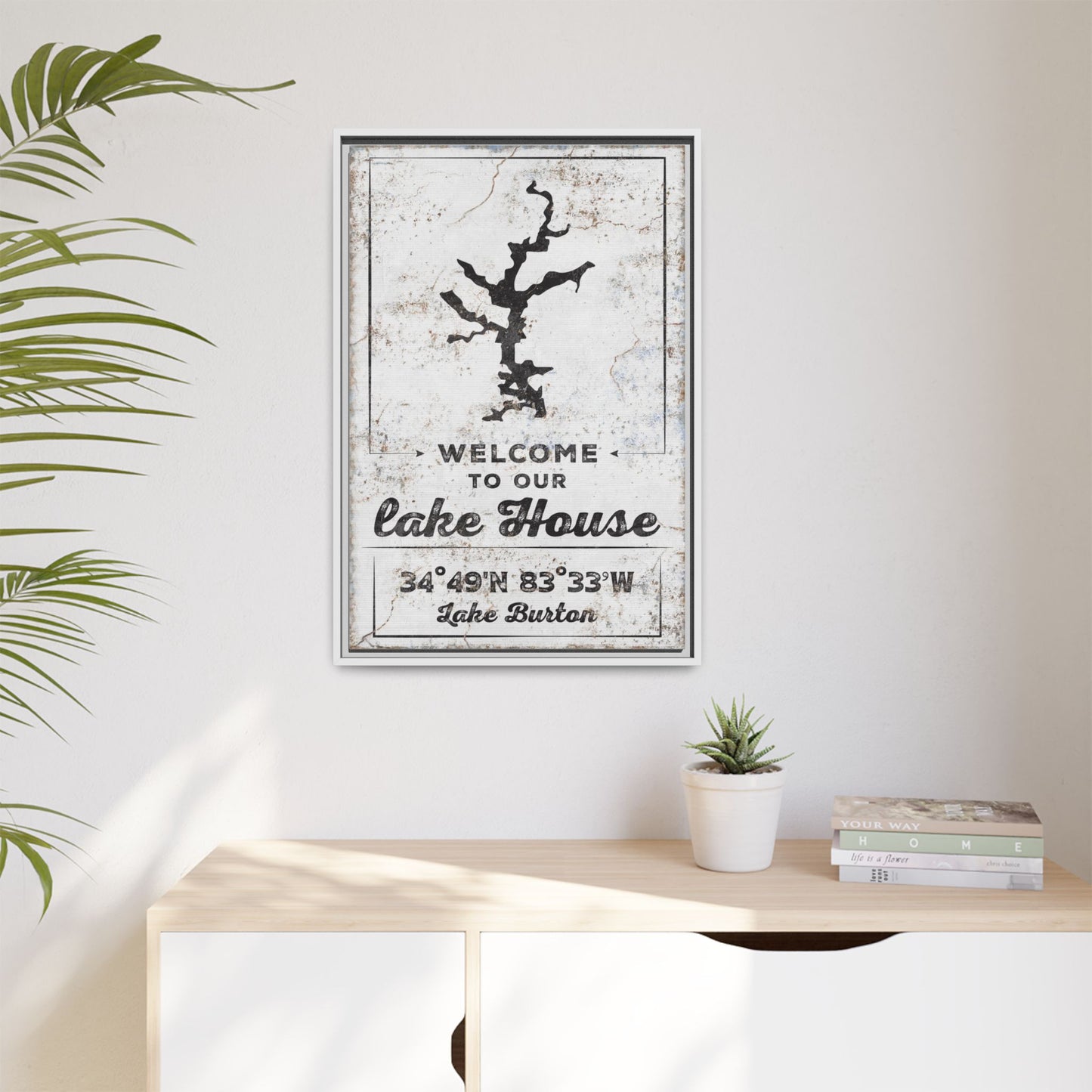 Custom Lake House Sign | Personalized Art Print for Lake House Decor | Lake Sign | Outdoor Lakehouse Sign | Family Lake Name Sign | Perfect for Housewarming, Mother's Day, or Wedding Gifts