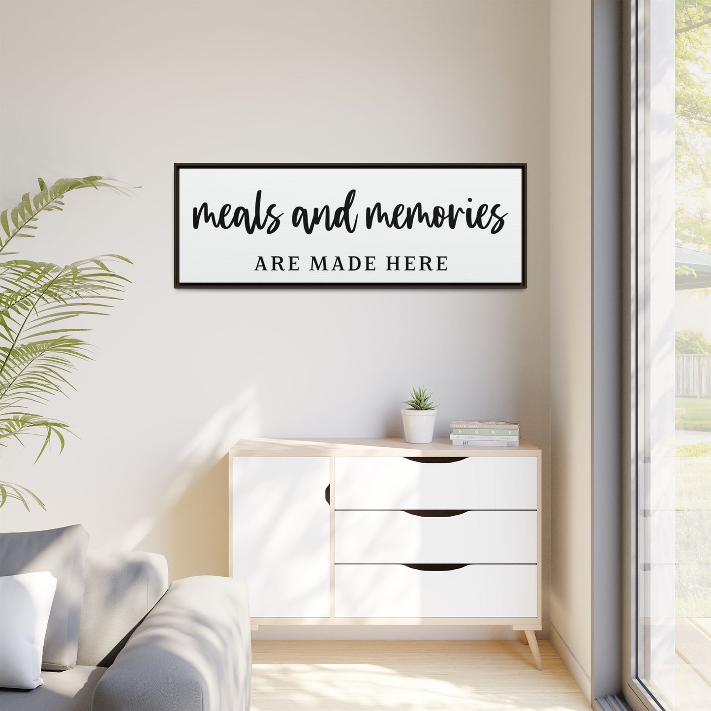 Personalized Dining Room Wall Art - Custom Dining Room Sign, Modern Farmhouse Dining Decor, Scripture Dining Wall Art, Dining Room Sign for Home, Family, and Wedding Gift