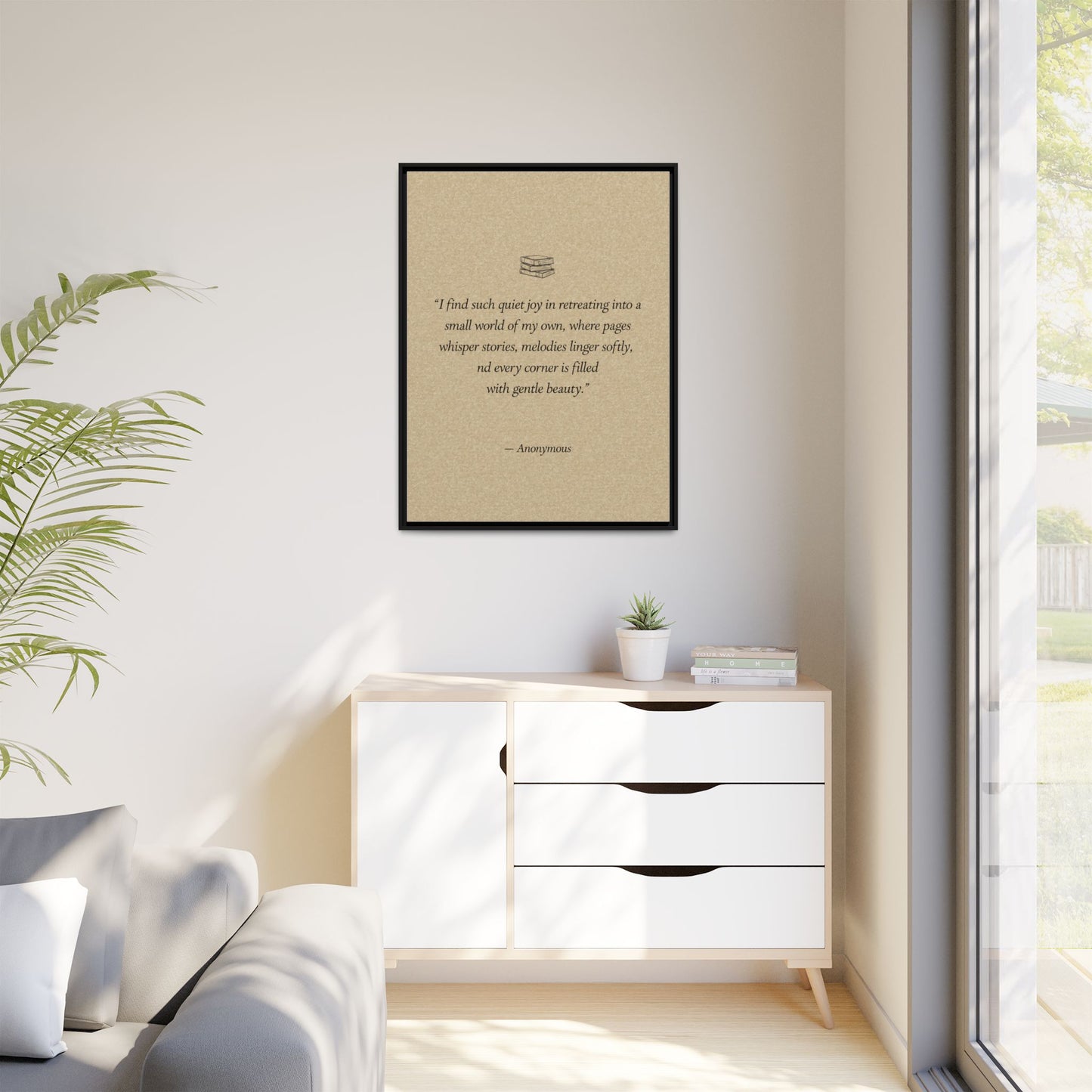 Custom Bedroom Quote Wall Art | Personalized Famous and Inspirational Quote for Bedroom Wall | Literary & Poetry Art | Neutral Home Decor, Gifts for Her, Multiple Sizes & Colors