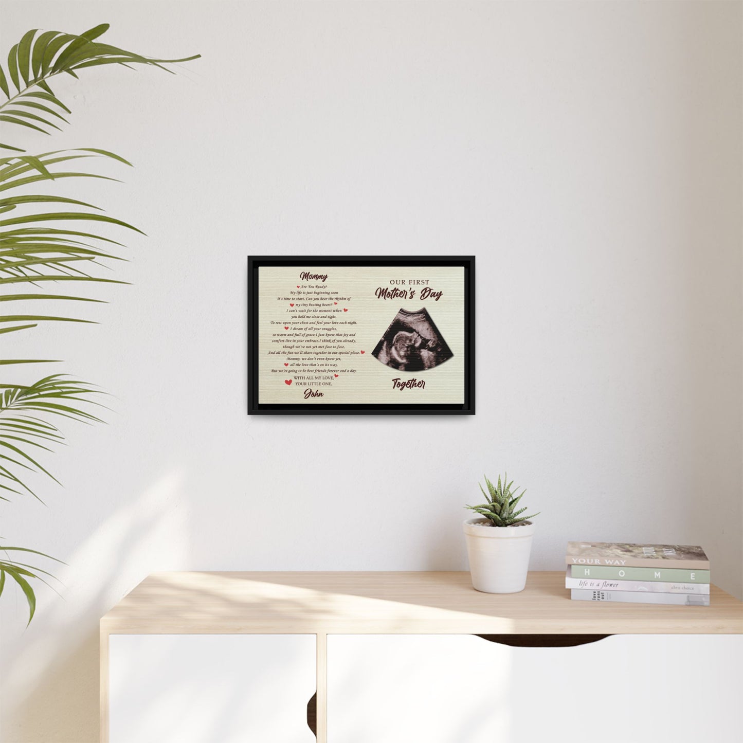 Custom Mothers Day Sign – Personalized Wall Art with Kids' Names & Birth Month – Unique Gift for Mom, Grandma, Mimi, Nana – Engraved Farmhouse Decor from Children or Husband