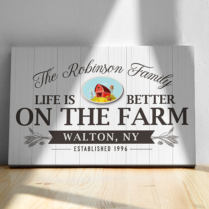 Personalized Farmhouse Sign | Custom Rustic Farmhouse Wall Decor | Farmhouse Established Sign | Farmhouse Home Decor | Unique Rustic Wall Art