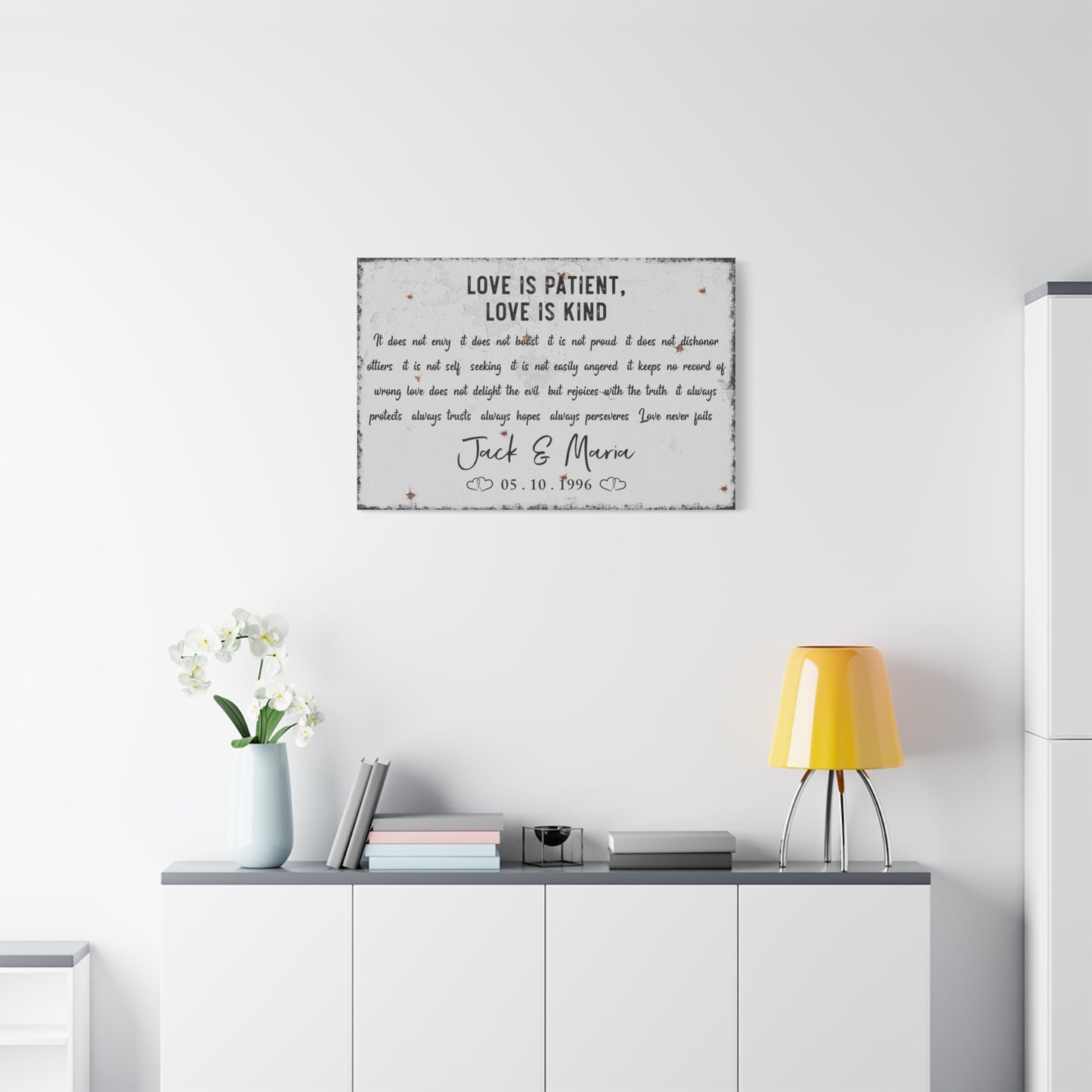 Custom Bedroom Quote Wall Art | Personalized Inspirational, Motivational, Family, Love & Funny Quotes for Bedroom Wall Art | Modern & Vintage Style Wall Décor