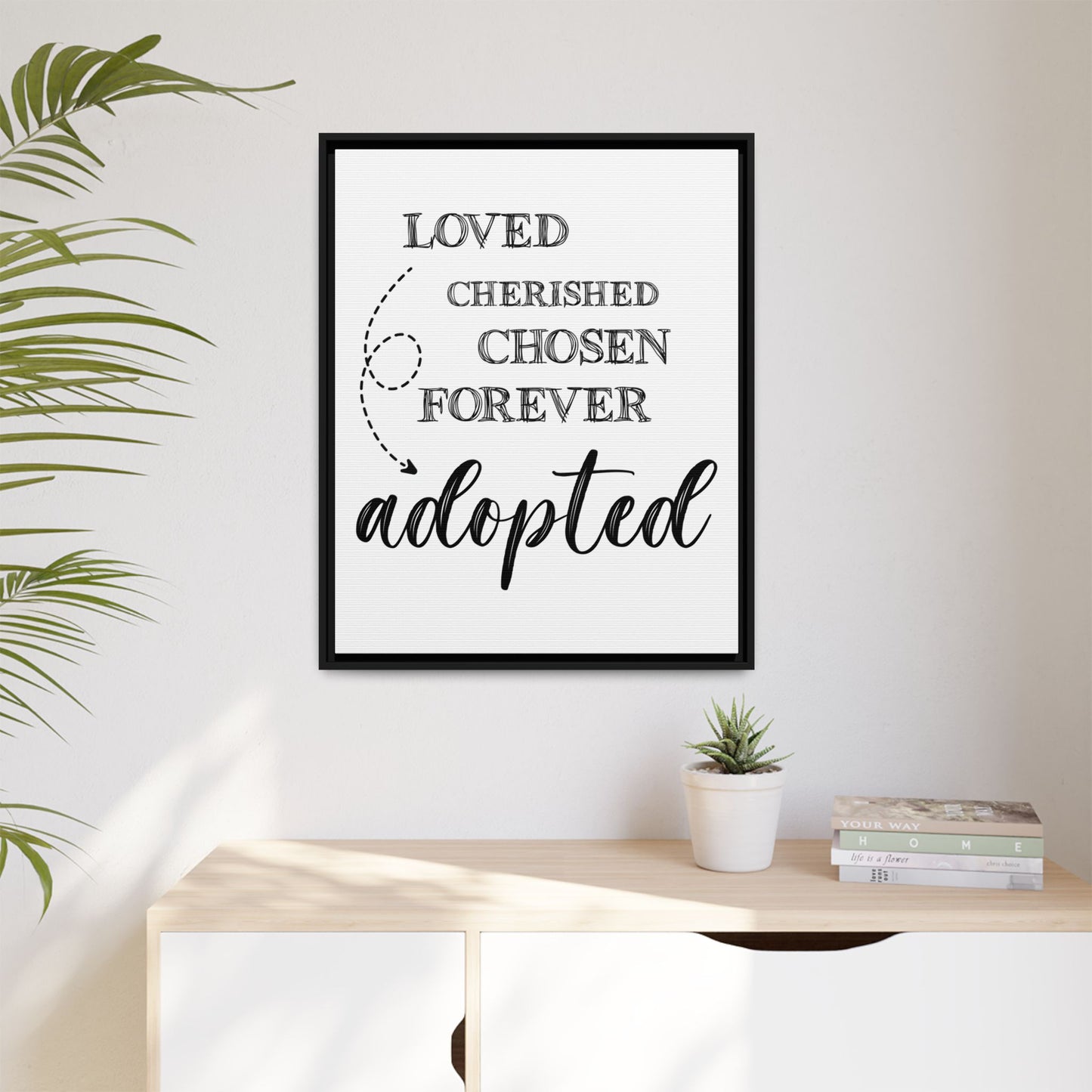 Custom Adoption Day Sign - Personalized Adoption Day Sign - Meaningful Gift for Parents - Inspirational Adoption Wall Art