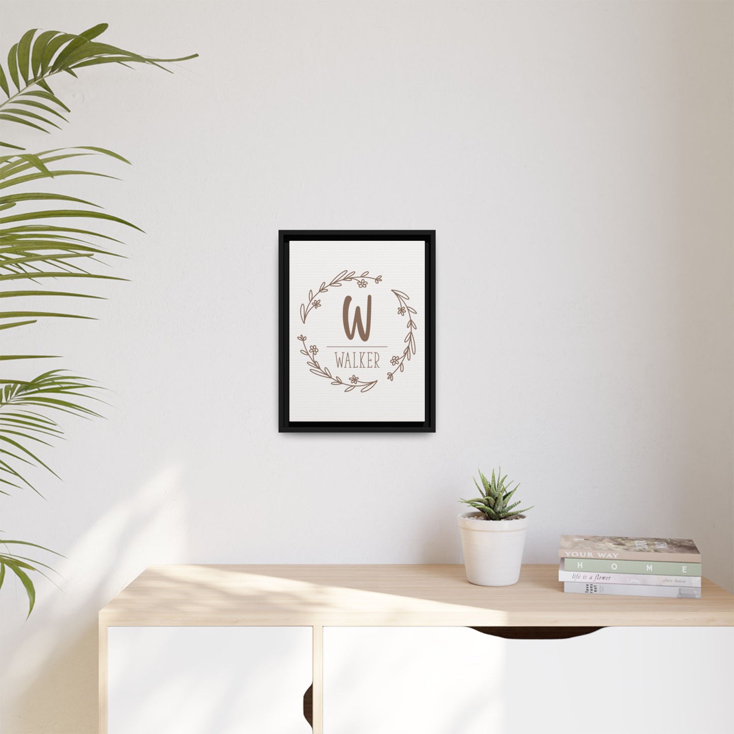 Personalized Monogram Family Last Name Sign - Custom Last Name Sign Monogram - Wedding & Anniversary Gift - Established Family Monogram Sign - Mini Rustic Home Décor