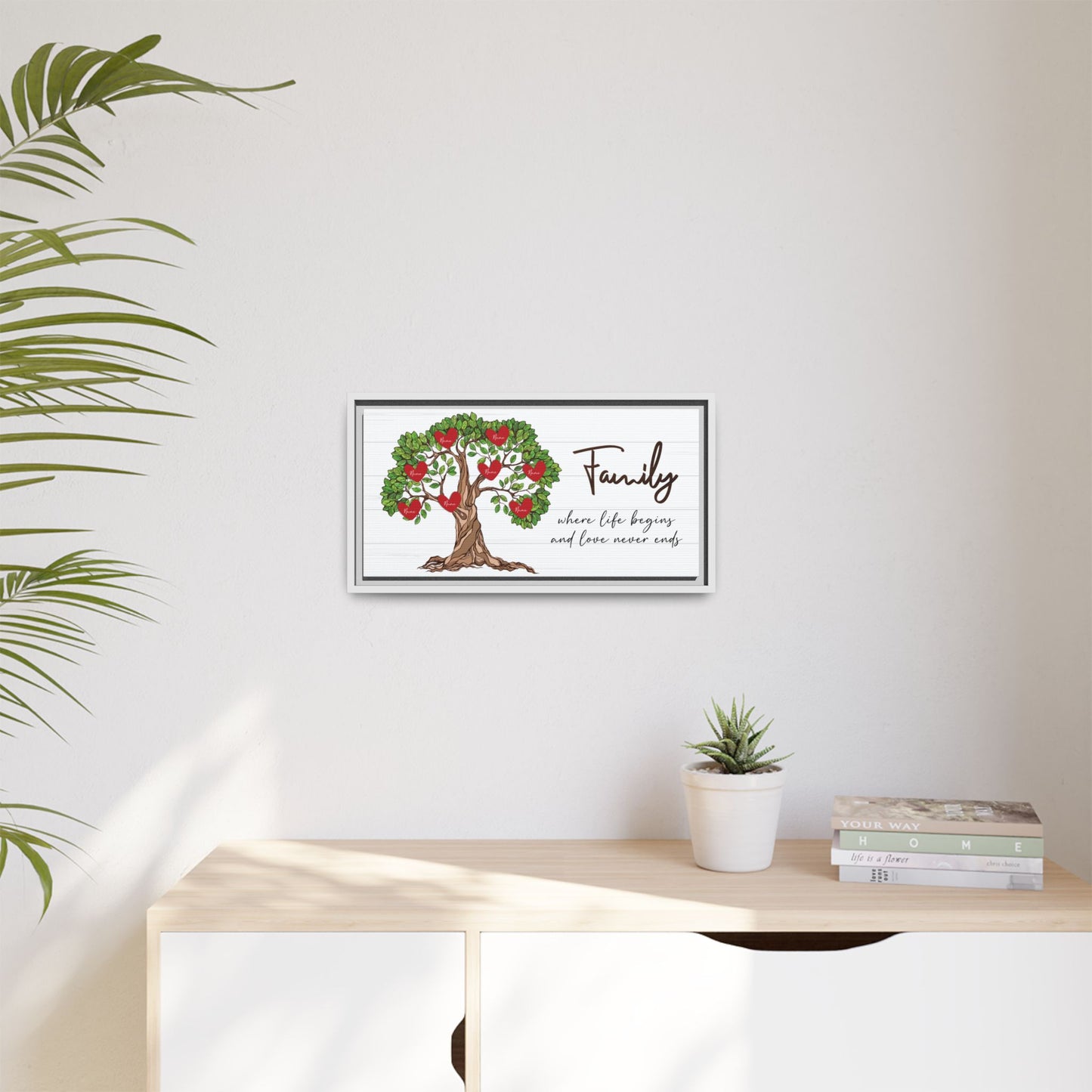 Personalized Family Tree Sign with Names - Custom Family Tree for Wall Decor - Unique Mother’s Day Gift for Mom or Grandma