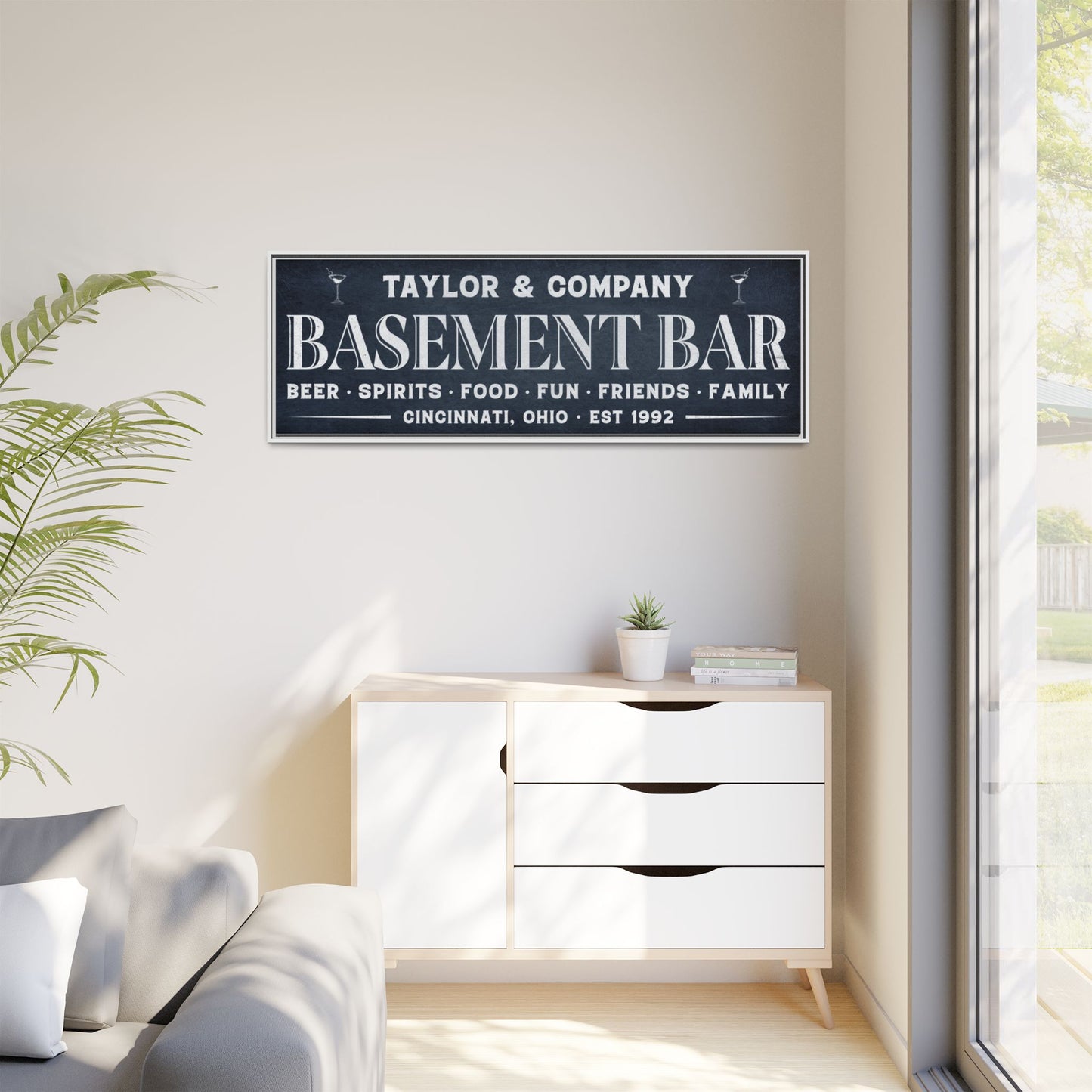 Personalized Bar Sign | Custom Wooden Signs for Basement Bars, Man Caves, Pub Decor & Home Bar Wall Art | Rustic Home Decor Gifts, Personalized Wooden Signs for Guy Gifts & Cabin, Pub, and Home Bar Spaces