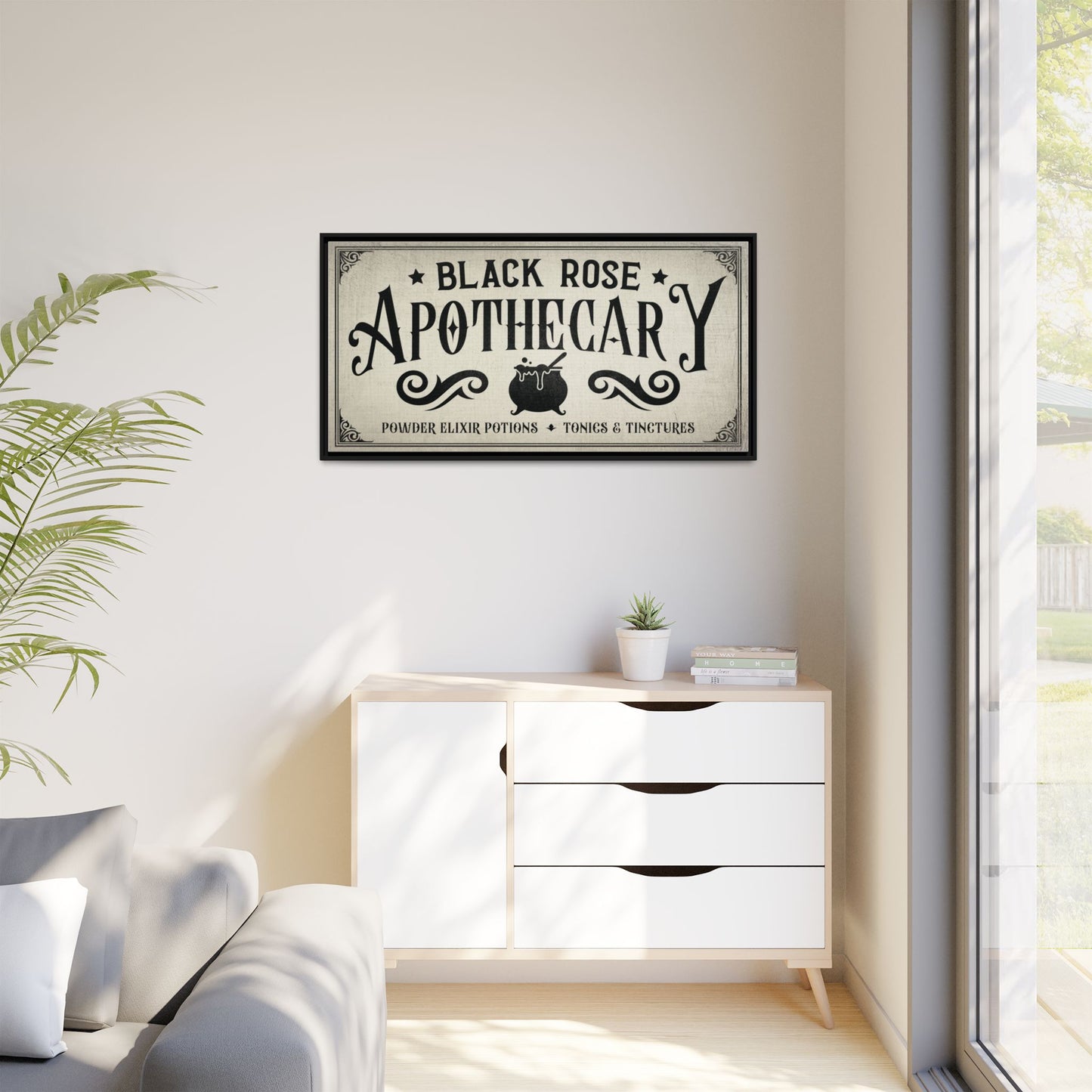 Personalized Apothecary Sign | Witchy Decor, Vintage Halloween Sign, Potions Graphic, Wiccan Gift, Apothecary Cabinet Art, Witchcraft Wall Art, Dark Academia Decor
