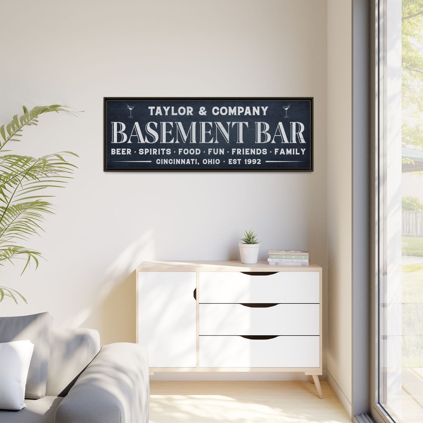Personalized Bar Sign | Custom Wooden Signs for Basement Bars, Man Caves, Pub Decor & Home Bar Wall Art | Rustic Home Decor Gifts, Personalized Wooden Signs for Guy Gifts & Cabin, Pub, and Home Bar Spaces