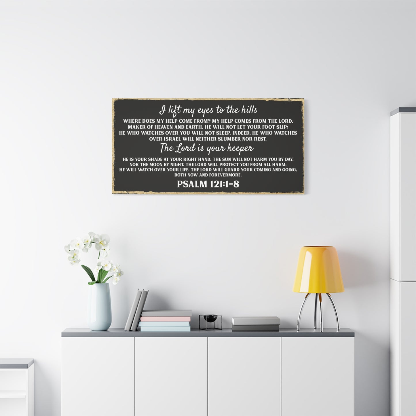 Personal Bedroom Quote Wall Art - Custom Faith Canvas Signs for Living Room - Gifts for Holidays, Weddings & Home Décor