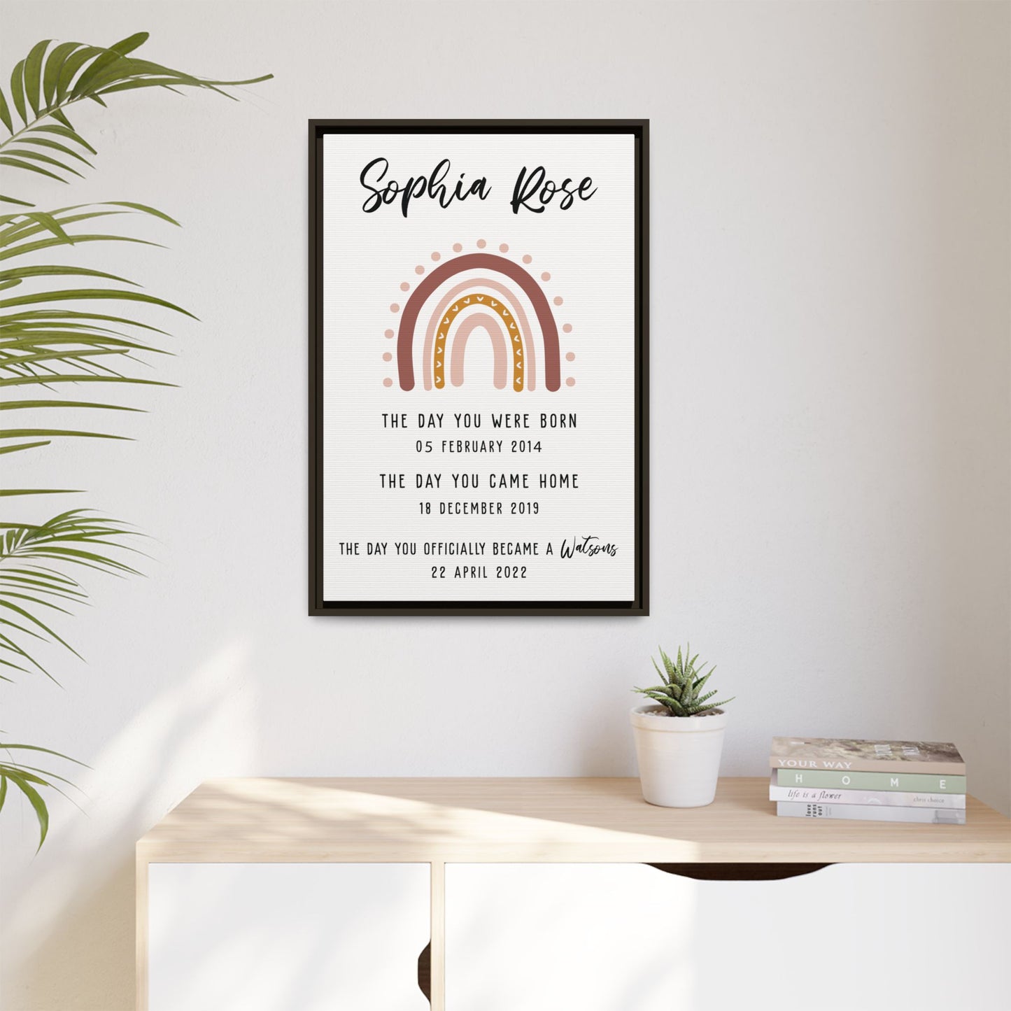 Personalized Adoption Day Sign – Custom Foster Care Adoption Sign, Adoption Sign Today, Christian Adoption, Blended Families, Gotcha Day Gift, Adopted Sign, Adoption Announcement Wood Frame