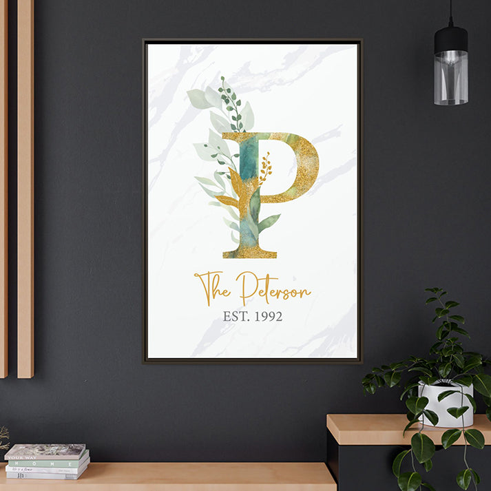 Personalized Family Name Sign | Custom Monogram Wall Art | Established Date Decor