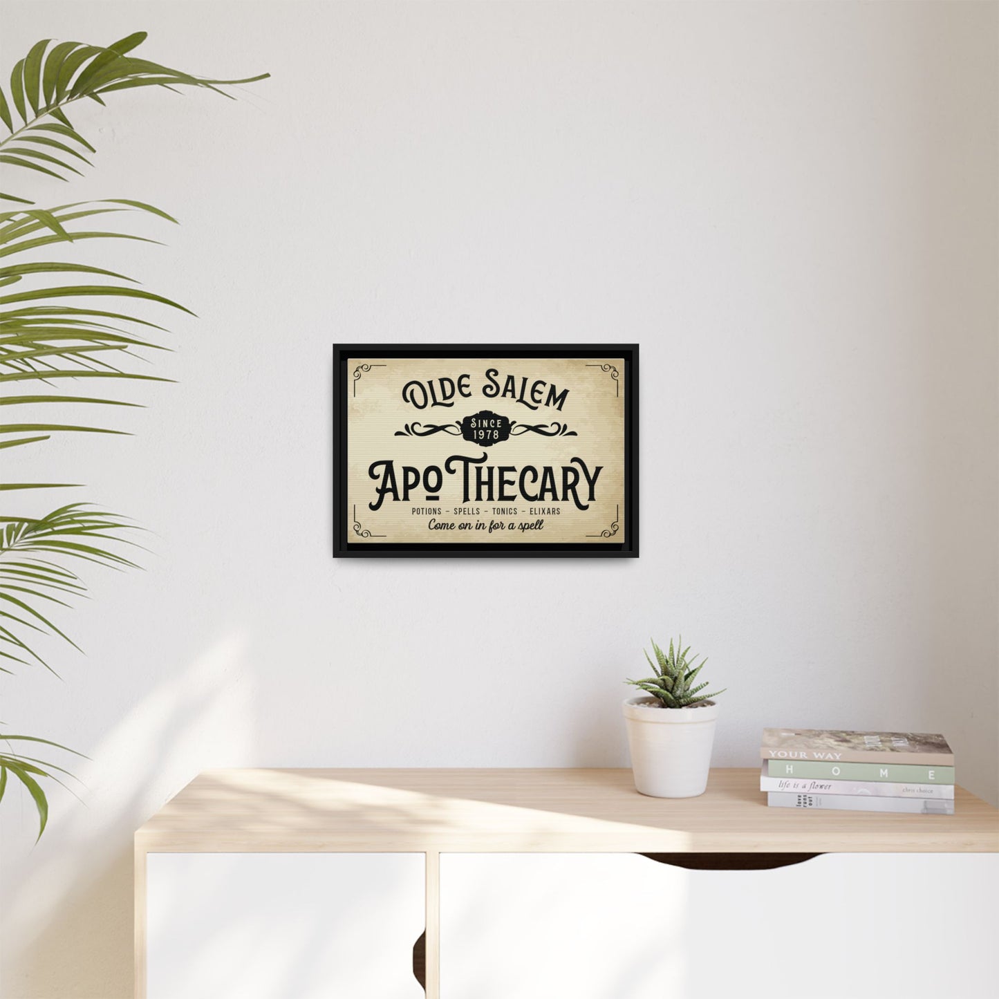 Custom Apothecary Signs Wall Art - Personalized Vintage Spooky Witch Decor, Bathroom Sign, Farmhouse Halloween Wall Art, Halloween Party, Spells & Potions Sign