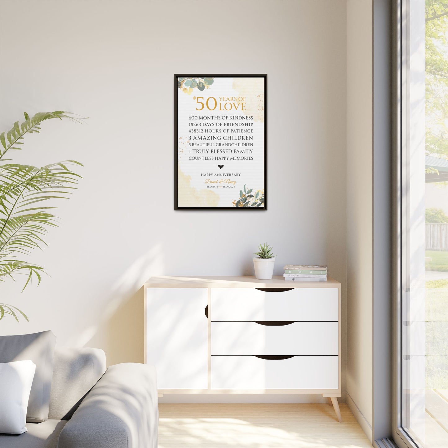 Custom Anniversary Signs - Personalized Anniversary Welcome Sign | Party Decor | Anniversary Gift | Welcome Sign