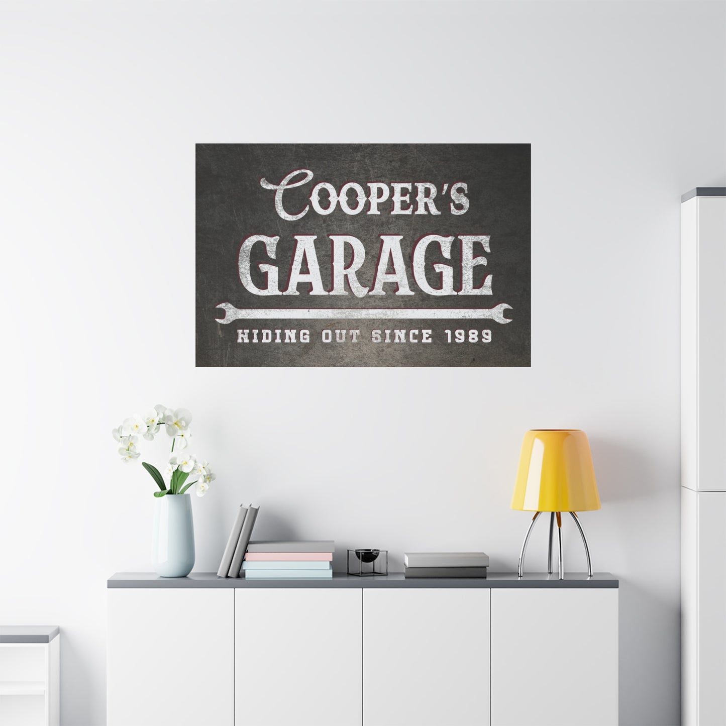 Personalized Vintage Man Cave Sign - Custom Garage Plaque for Dad, Father's Day Gift, Antique 1950s Style Wall Art, Shed Decor, Personalized Workshop Sign, Unique Gifts for Men, Garage & Man Cave Decor